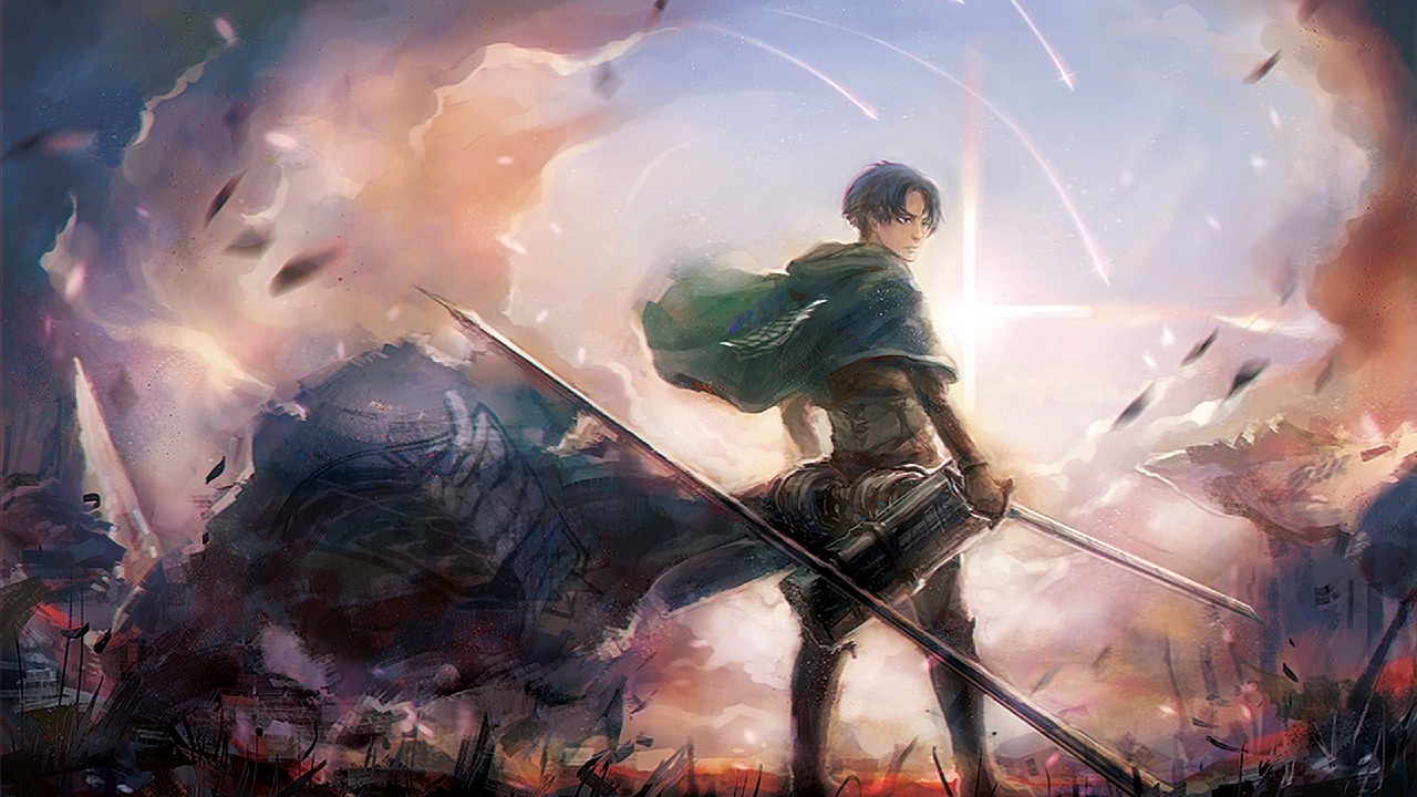 Attack on Titan - Pişmanlık Yok kapak arka planı