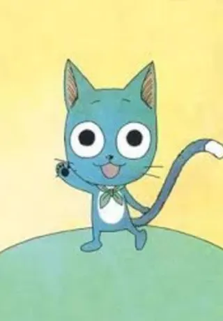 Blue Cat Happy