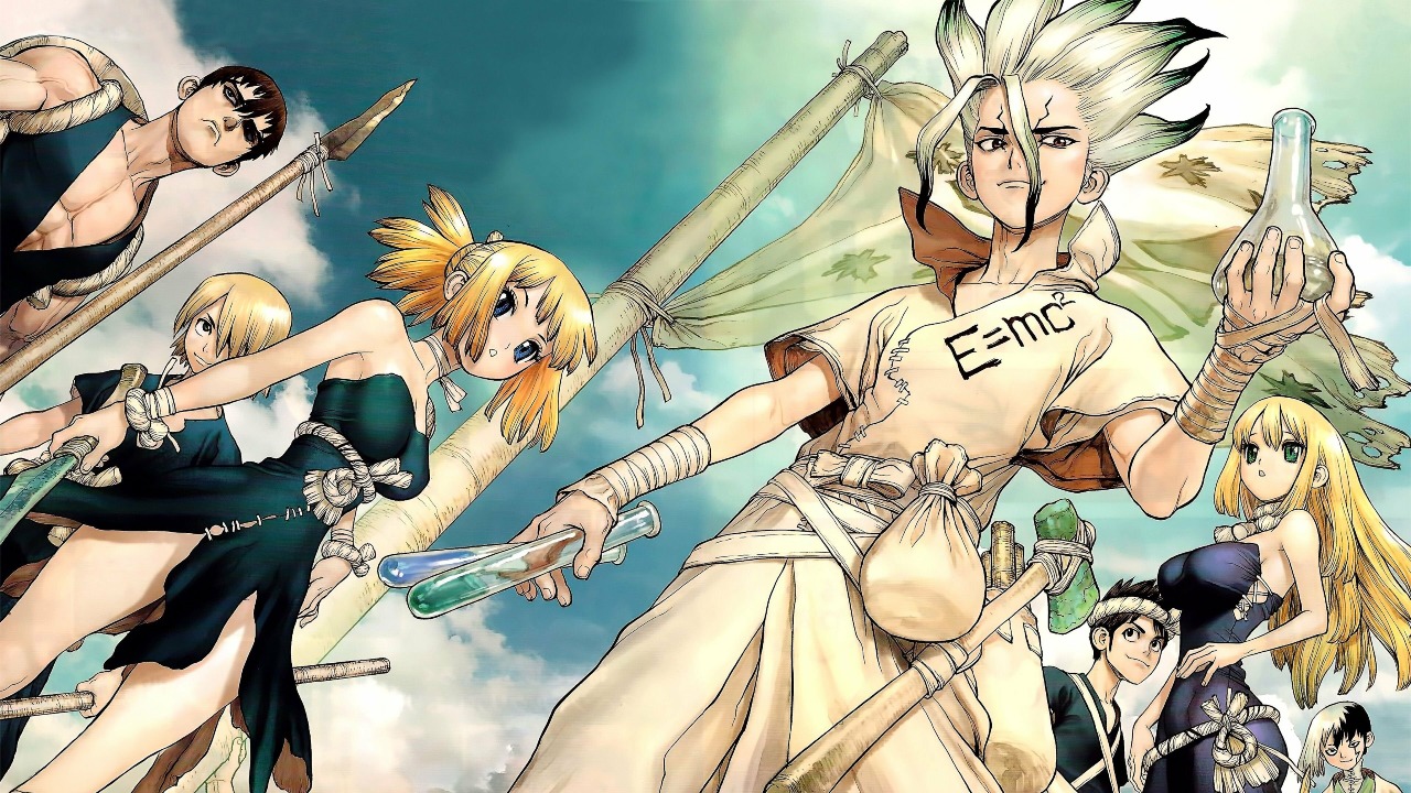 Dr. Stone kapak arka planı