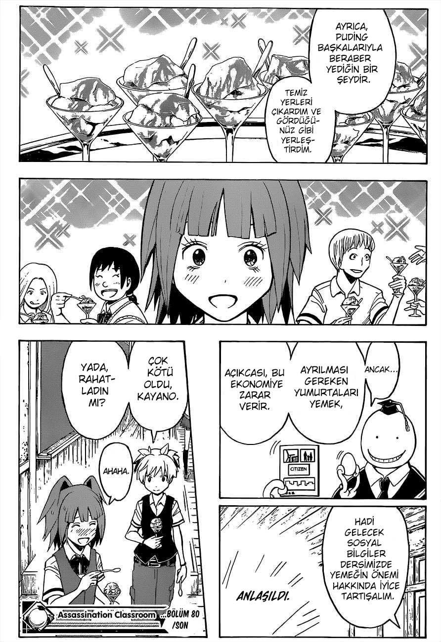 Assassination Classroom mangasının 080 bölümünün 19. sayfasını okuyorsunuz.