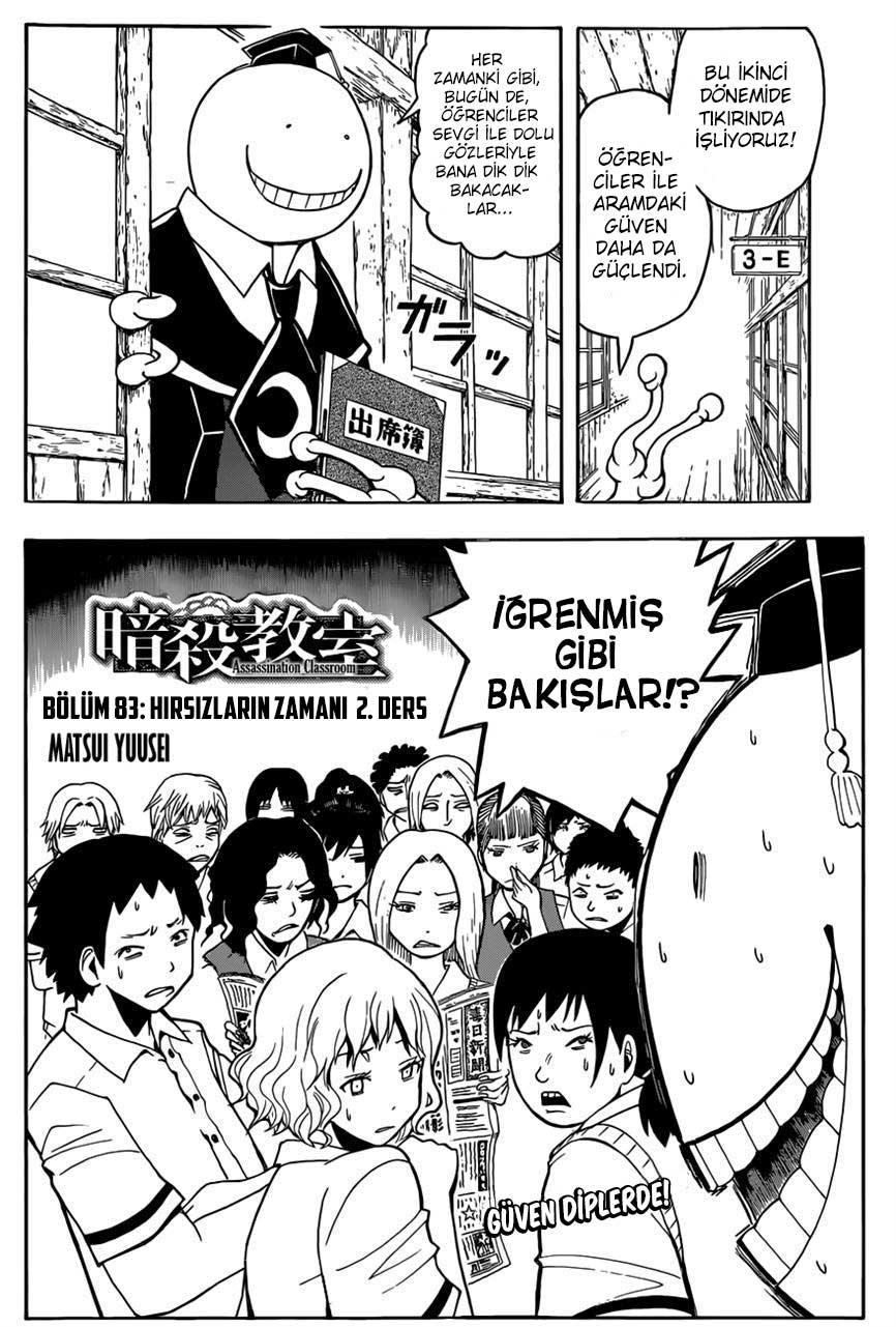 Assassination Classroom mangasının 083 bölümünün 3. sayfasını okuyorsunuz.