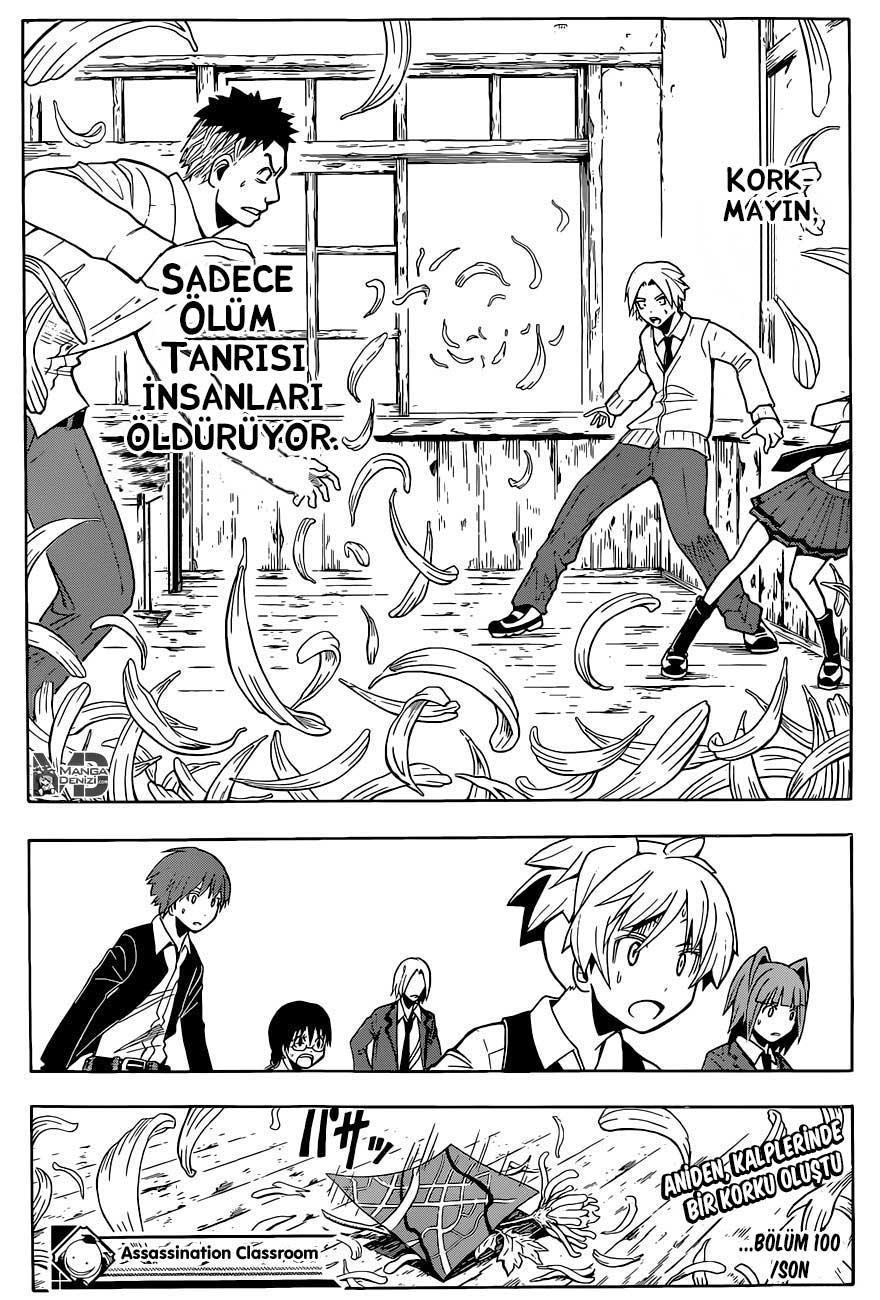 Assassination Classroom mangasının 100 bölümünün 20. sayfasını okuyorsunuz.