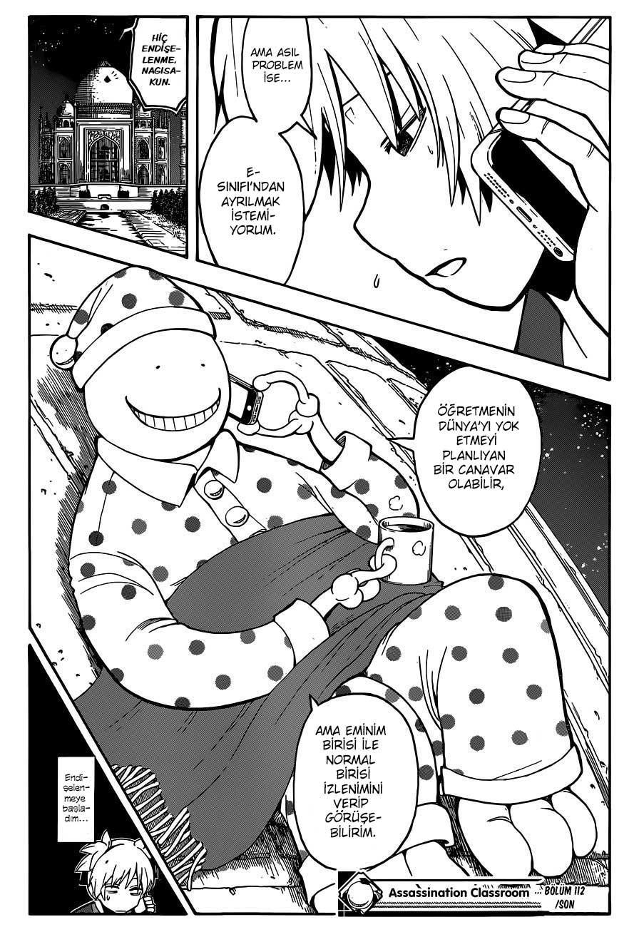 Assassination Classroom mangasının 112 bölümünün 21. sayfasını okuyorsunuz.