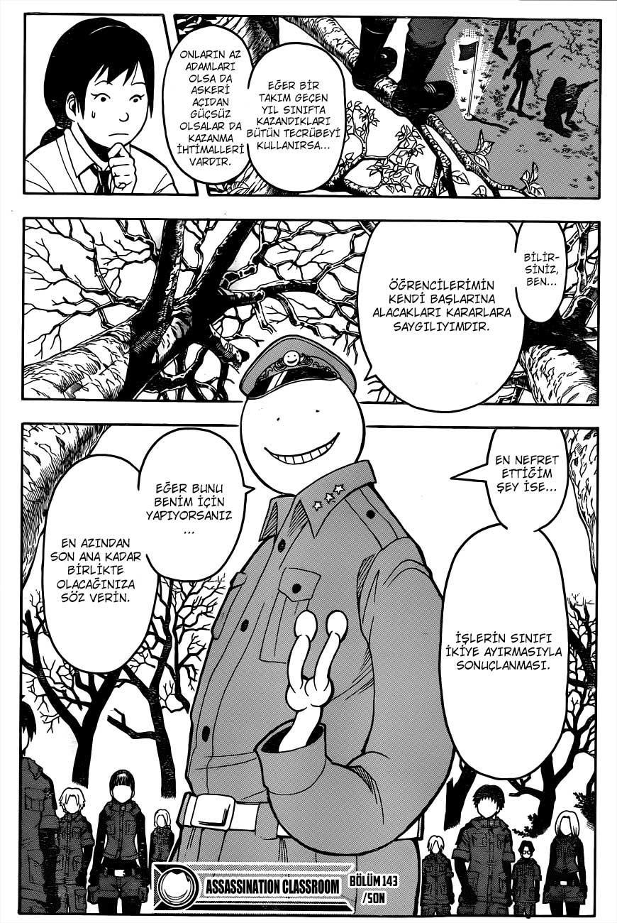 Assassination Classroom mangasının 143 bölümünün 19. sayfasını okuyorsunuz.