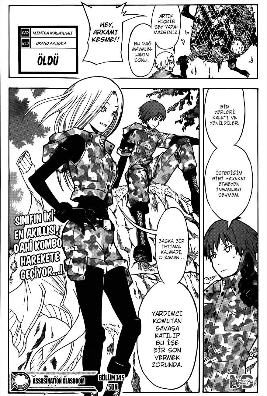 Assassination Classroom mangasının 145 bölümünün 22. sayfasını okuyorsunuz.