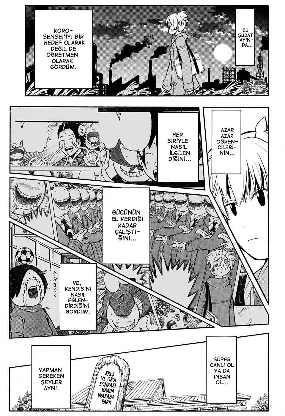 Assassination Classroom mangasının 163 bölümünün 4. sayfasını okuyorsunuz.