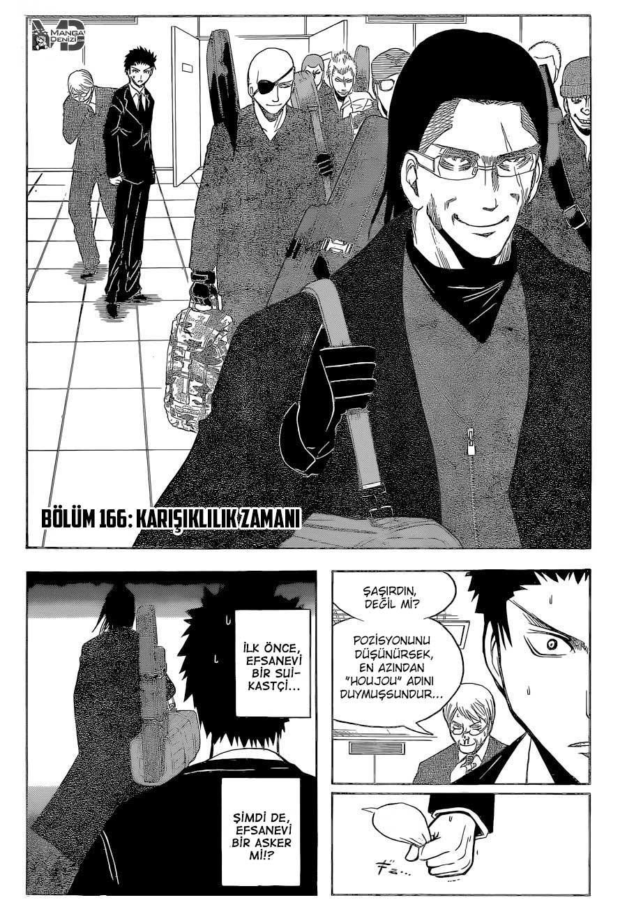 Assassination Classroom mangasının 166 bölümünün 4. sayfasını okuyorsunuz.