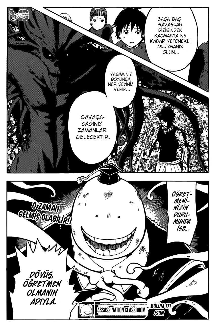 Assassination Classroom mangasının 171 bölümünün 19. sayfasını okuyorsunuz.