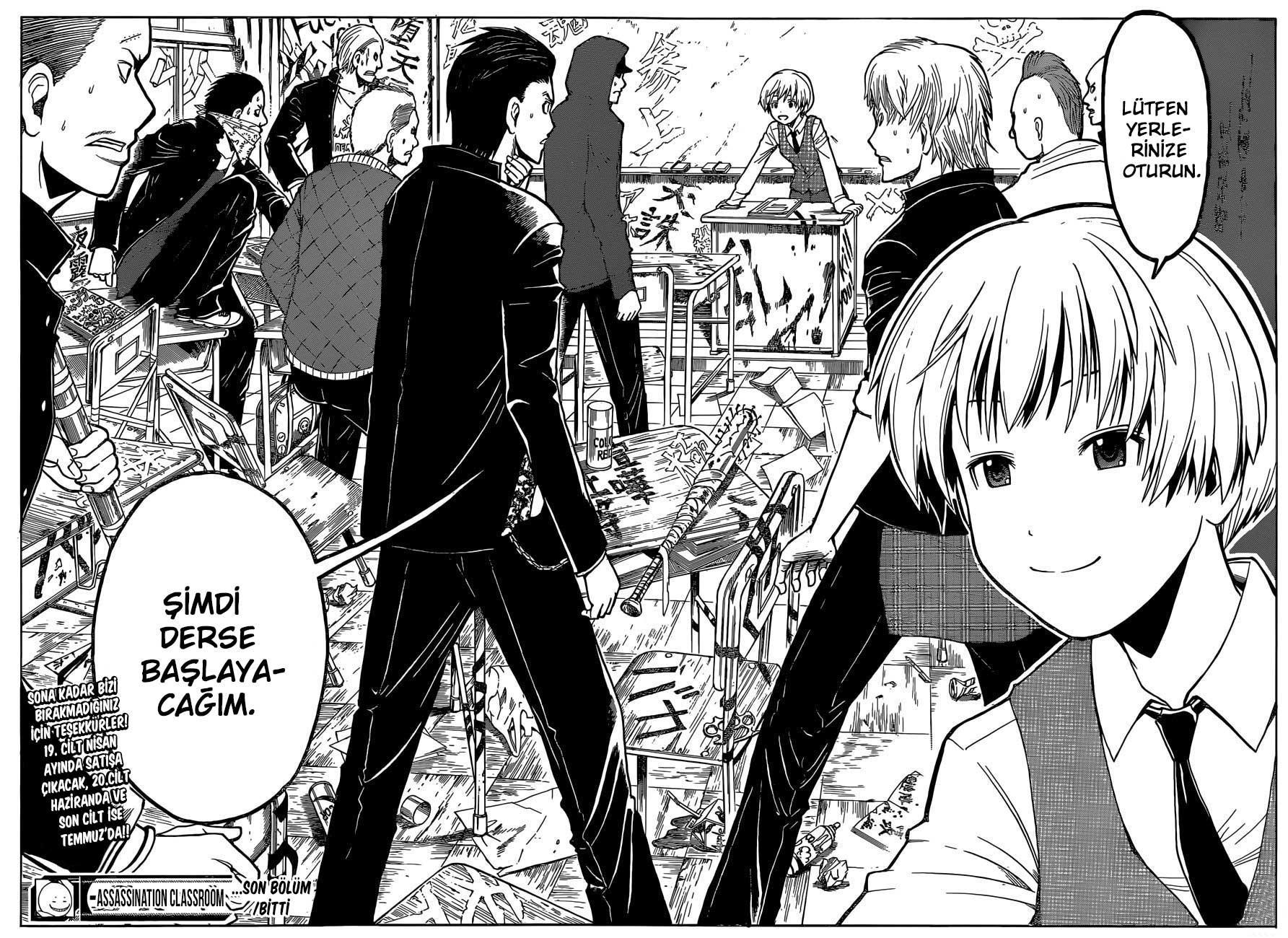 Assassination Classroom mangasının 180 bölümünün 22. sayfasını okuyorsunuz.