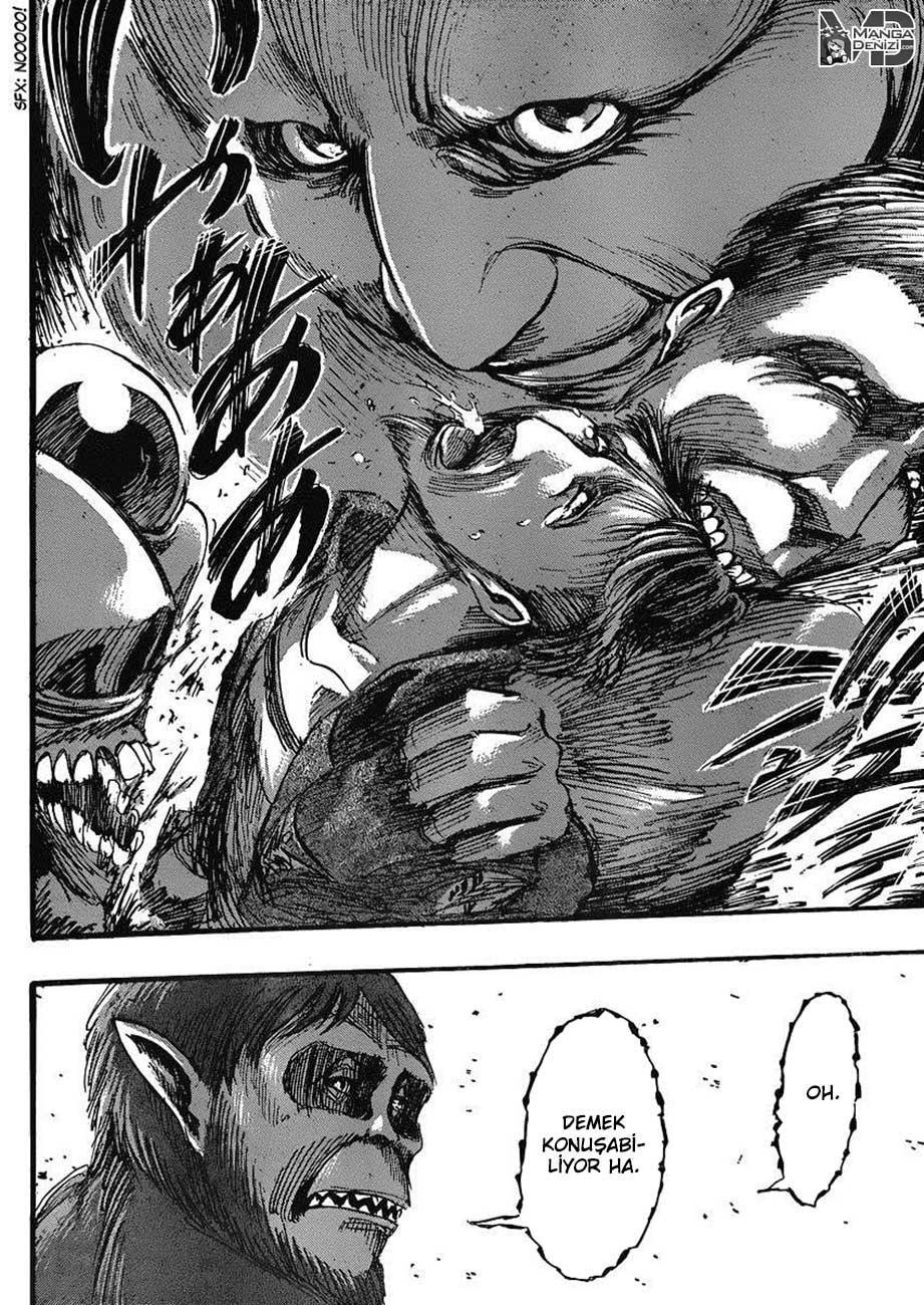 Attack on Titan mangasının 035 bölümünün 43. sayfasını okuyorsunuz.