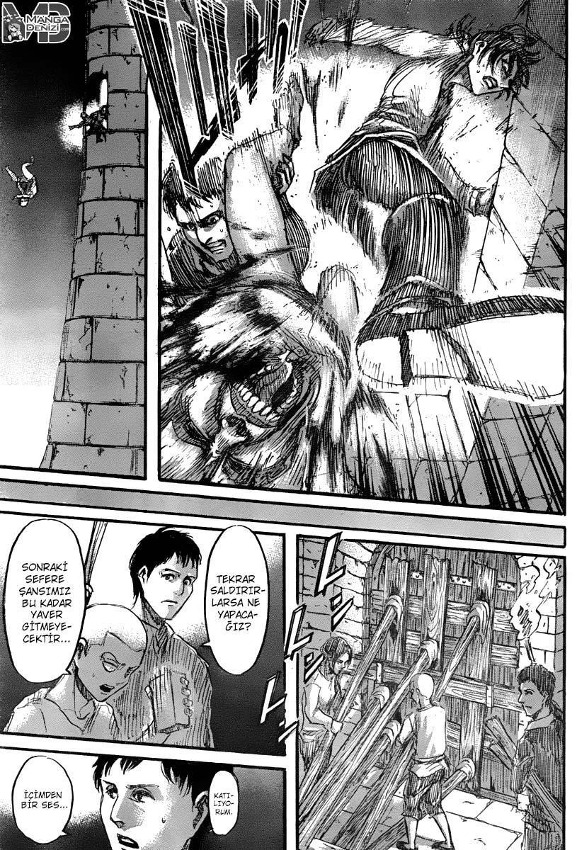 Attack on Titan mangasının 039 bölümünün 33. sayfasını okuyorsunuz.