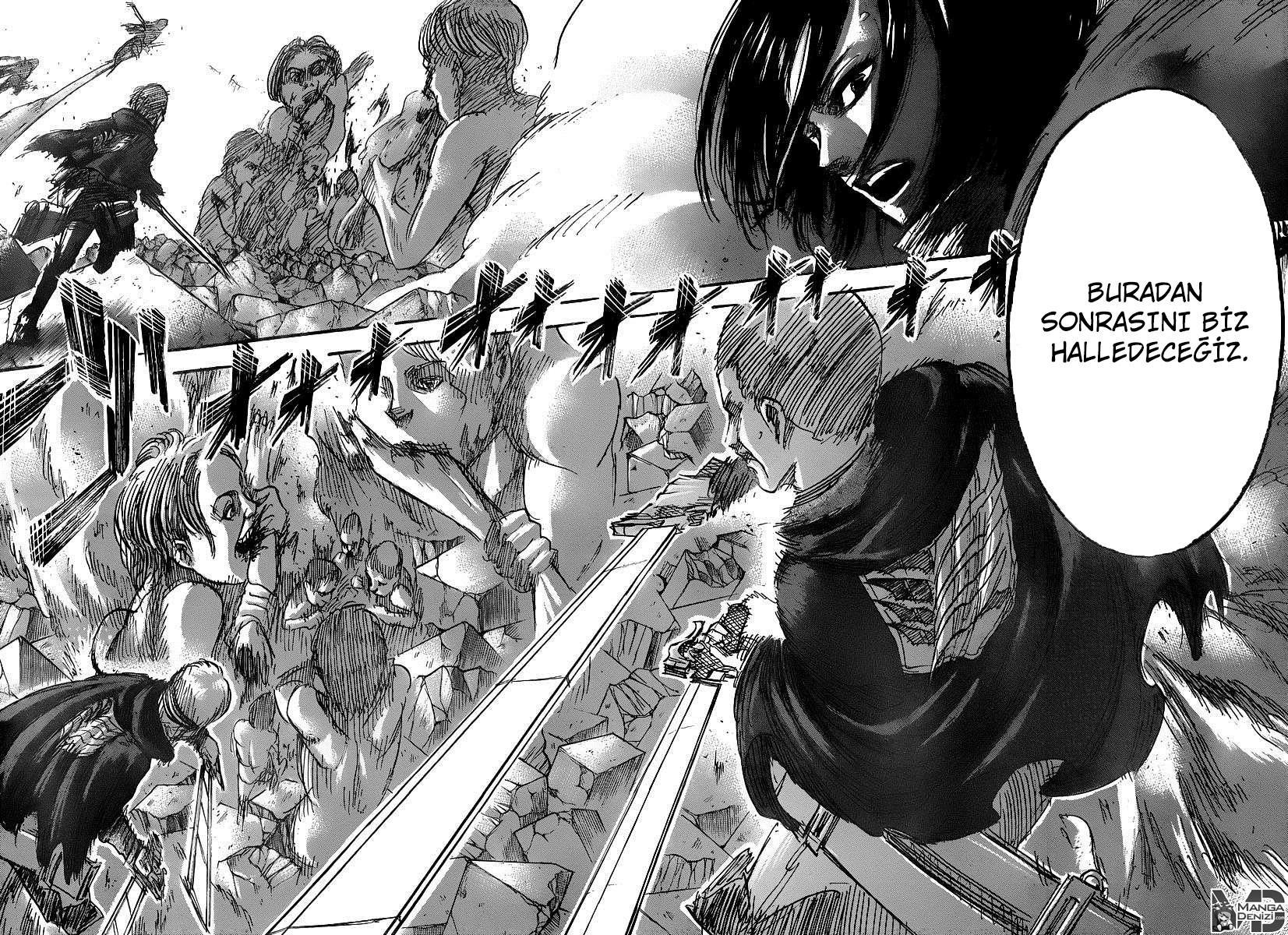 Attack on Titan mangasının 041 bölümünün 39. sayfasını okuyorsunuz.