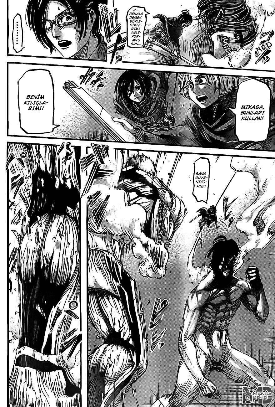 Attack on Titan mangasının 044 bölümünün 27. sayfasını okuyorsunuz.