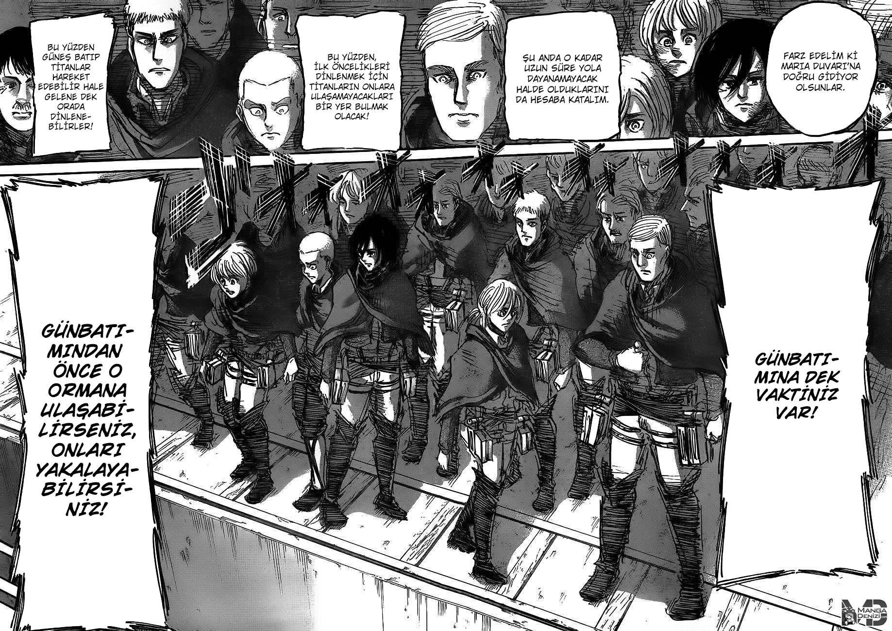 Attack on Titan mangasının 045 bölümünün 43. sayfasını okuyorsunuz.