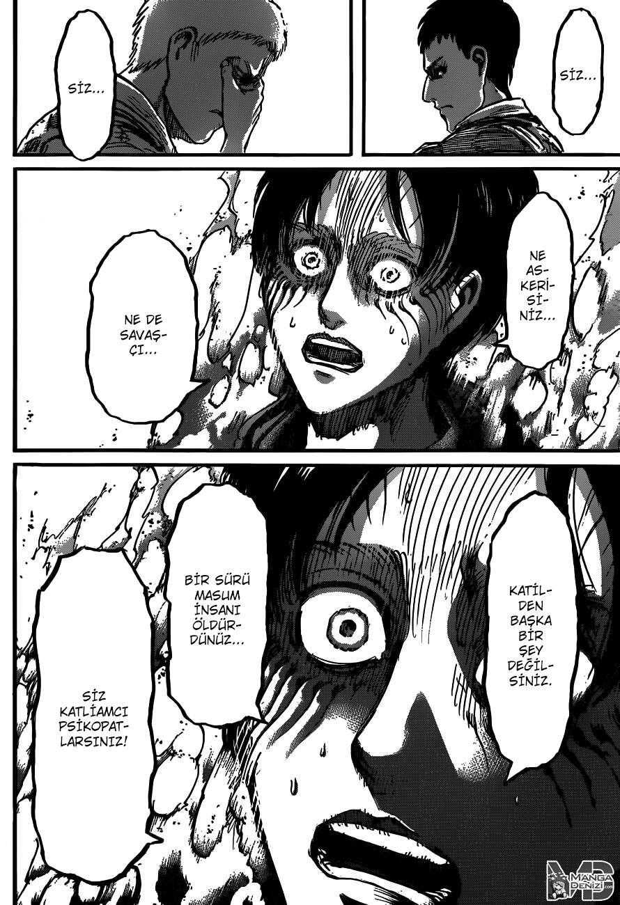 Attack on Titan mangasının 046 bölümünün 33. sayfasını okuyorsunuz.