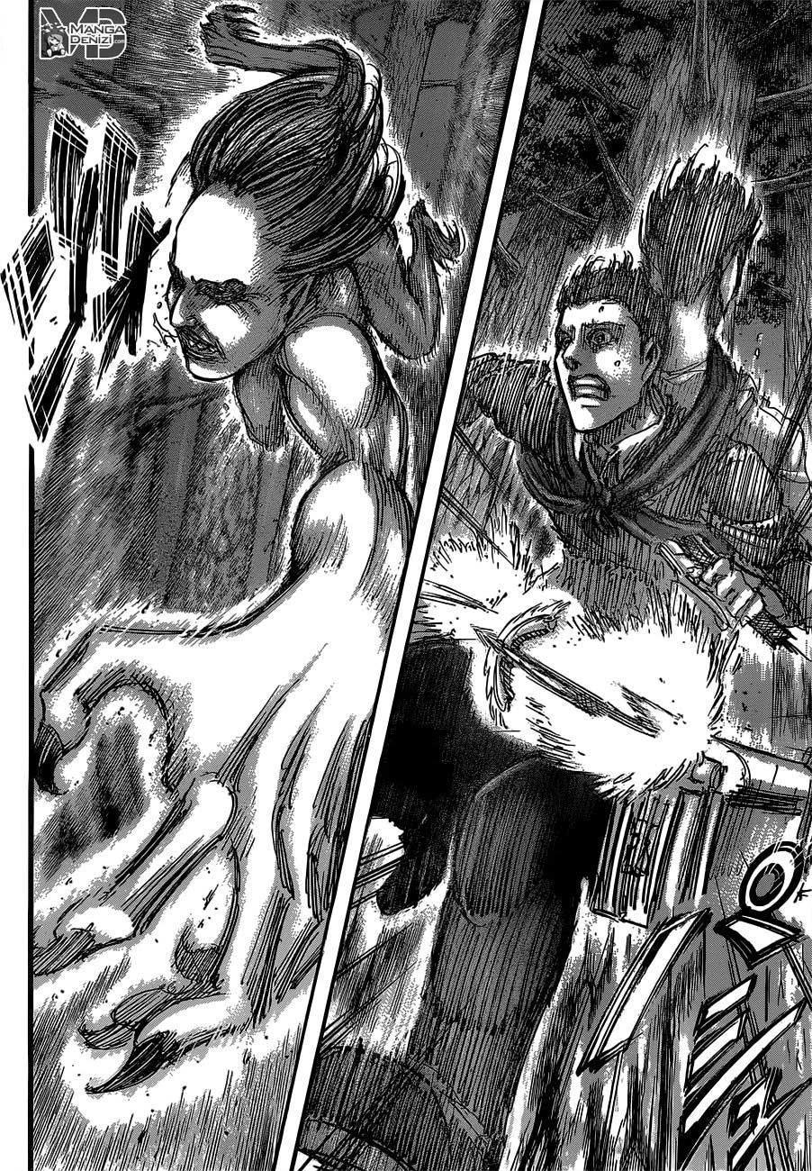 Attack on Titan mangasının 047 bölümünün 43. sayfasını okuyorsunuz.