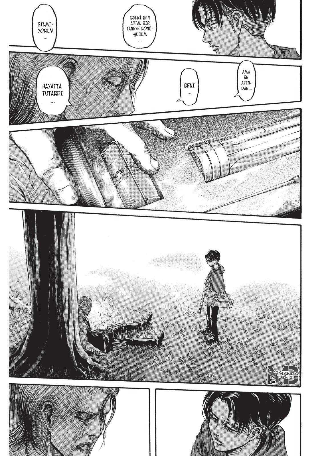 Attack on Titan mangasının 069 bölümünün 33. sayfasını okuyorsunuz.