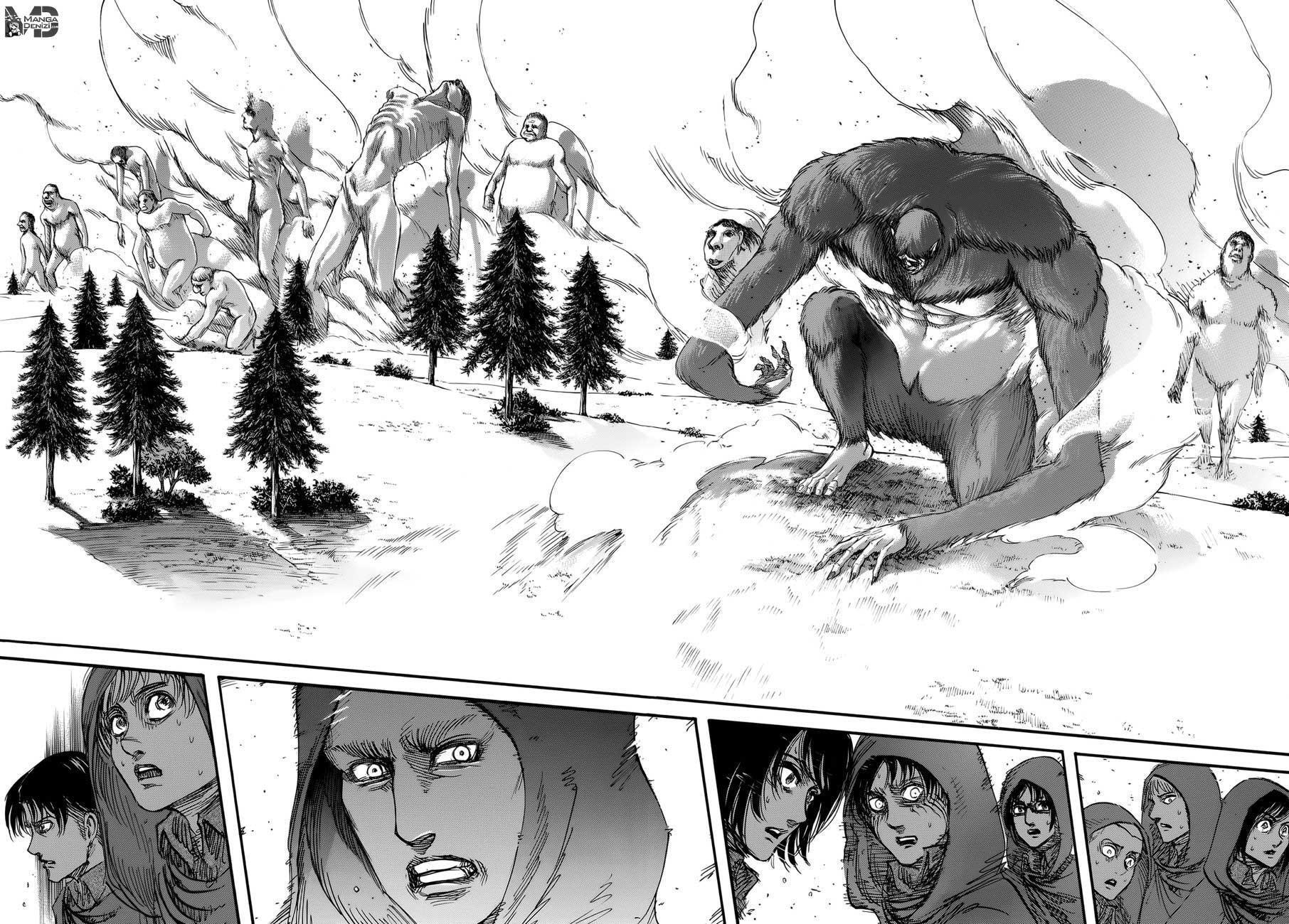 Attack on Titan mangasının 074 bölümünün 37. sayfasını okuyorsunuz.