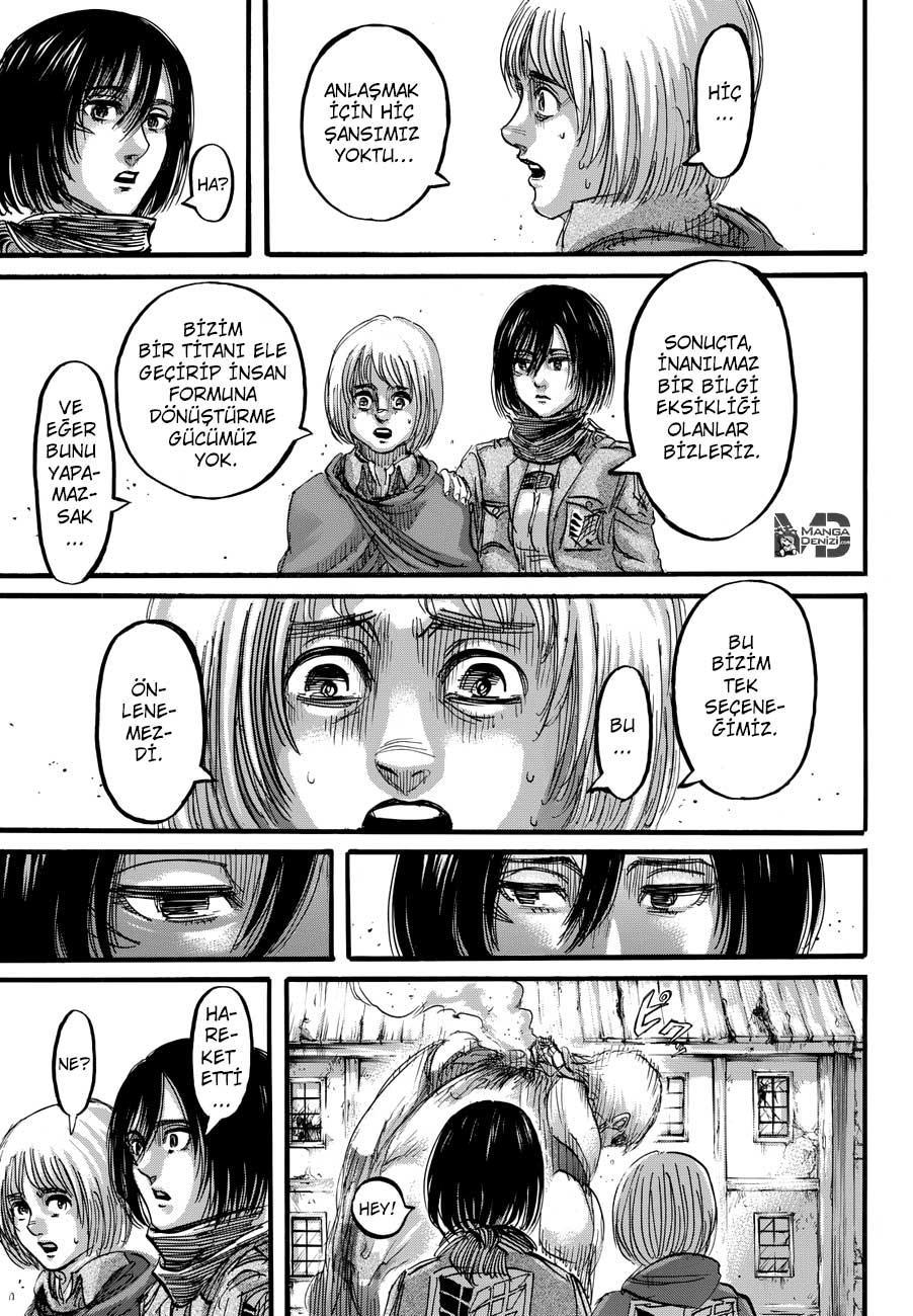 Attack on Titan mangasının 077 bölümünün 38. sayfasını okuyorsunuz.