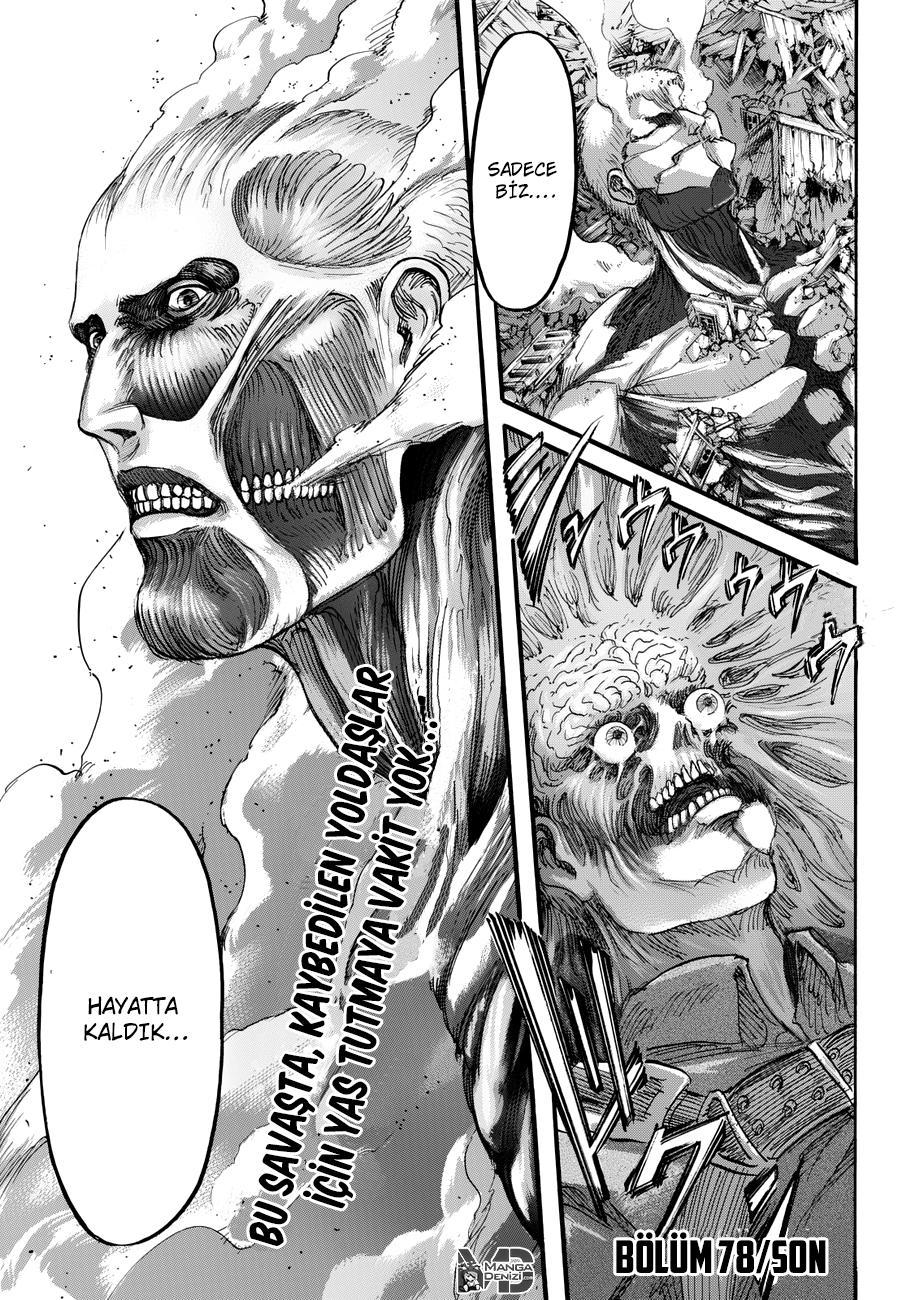 Attack on Titan mangasının 078 bölümünün 45. sayfasını okuyorsunuz.