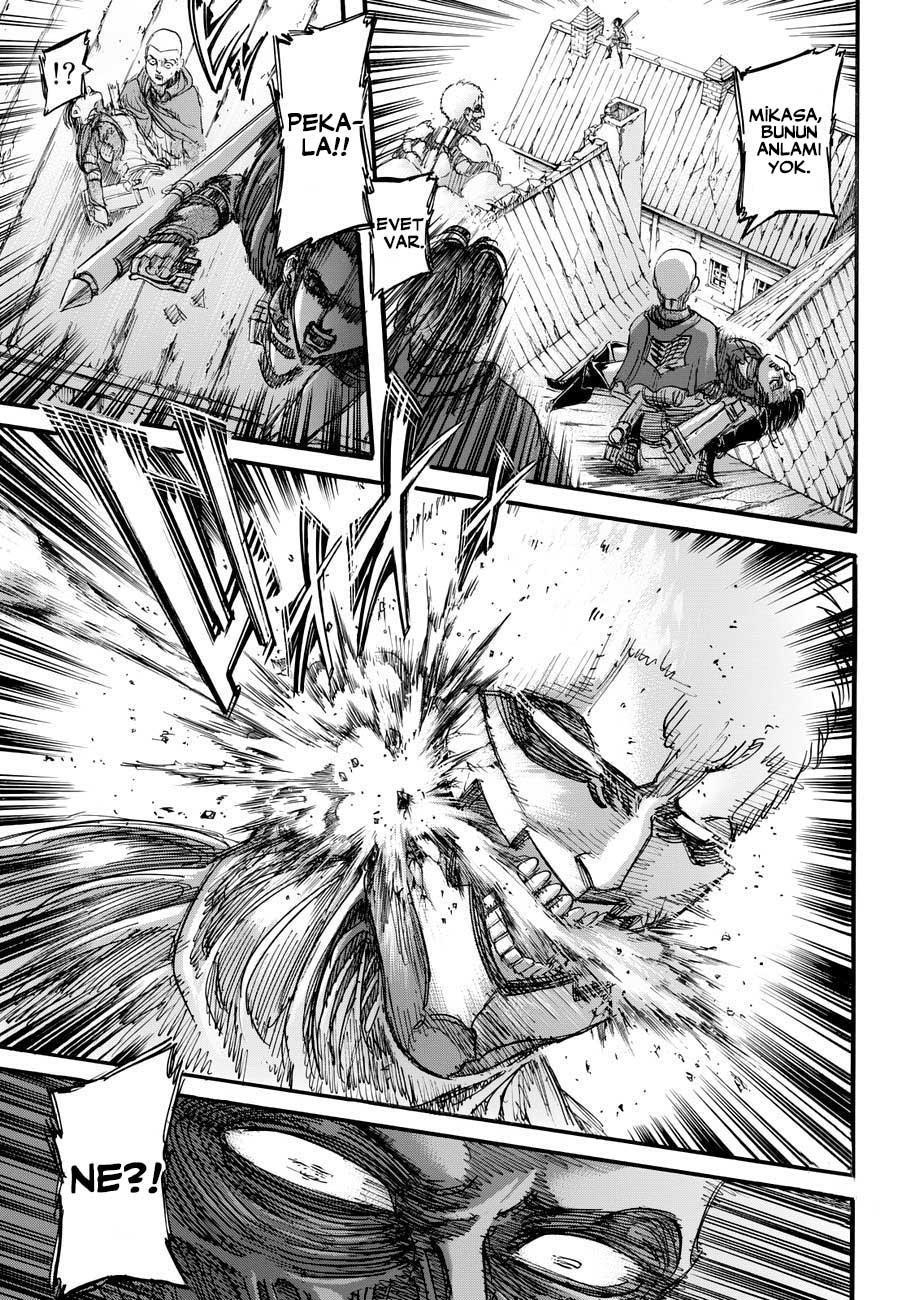 Attack on Titan mangasının 082 bölümünün 33. sayfasını okuyorsunuz.
