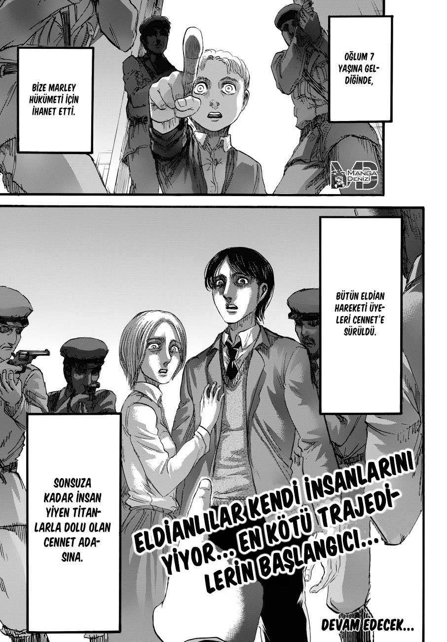 Attack on Titan mangasının 086 bölümünün 45. sayfasını okuyorsunuz.