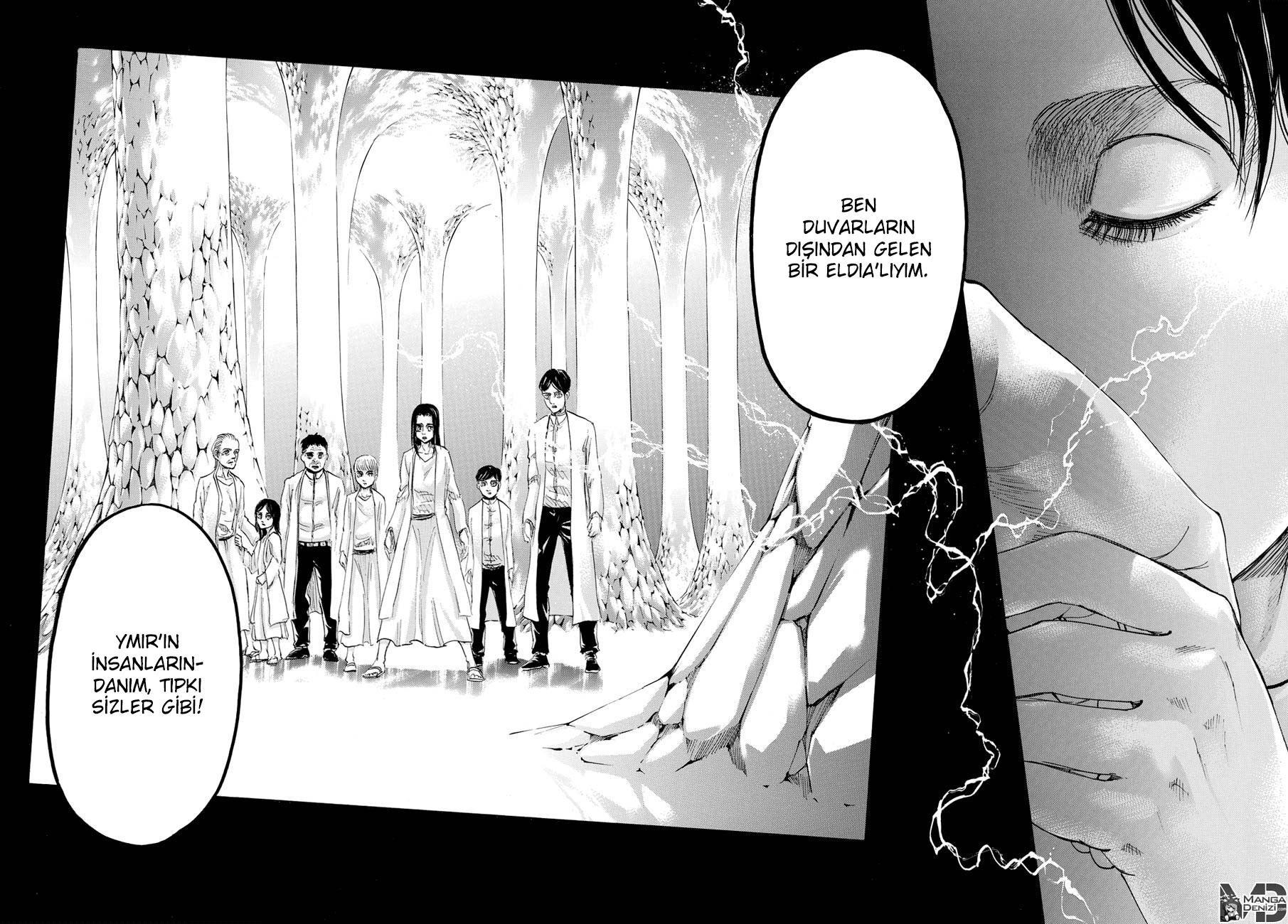 Attack on Titan mangasının 090 bölümünün 27. sayfasını okuyorsunuz.