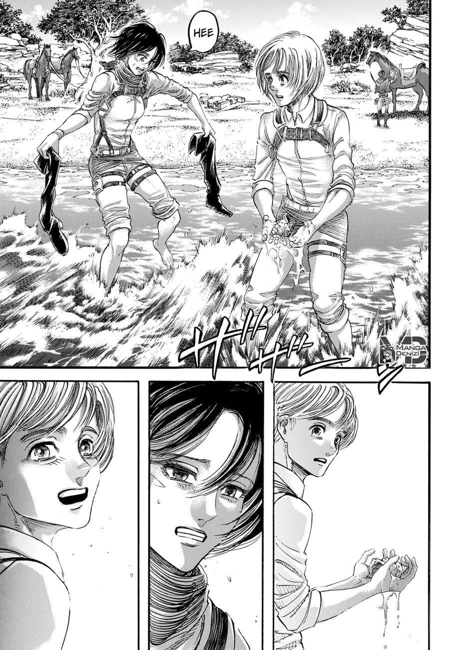 Attack on Titan mangasının 090 bölümünün 40. sayfasını okuyorsunuz.