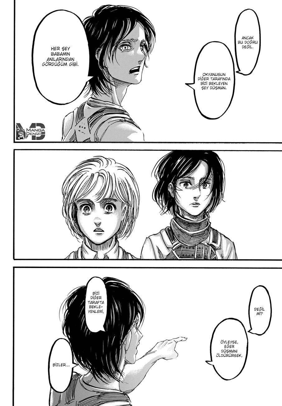 Attack on Titan mangasının 090 bölümünün 43. sayfasını okuyorsunuz.