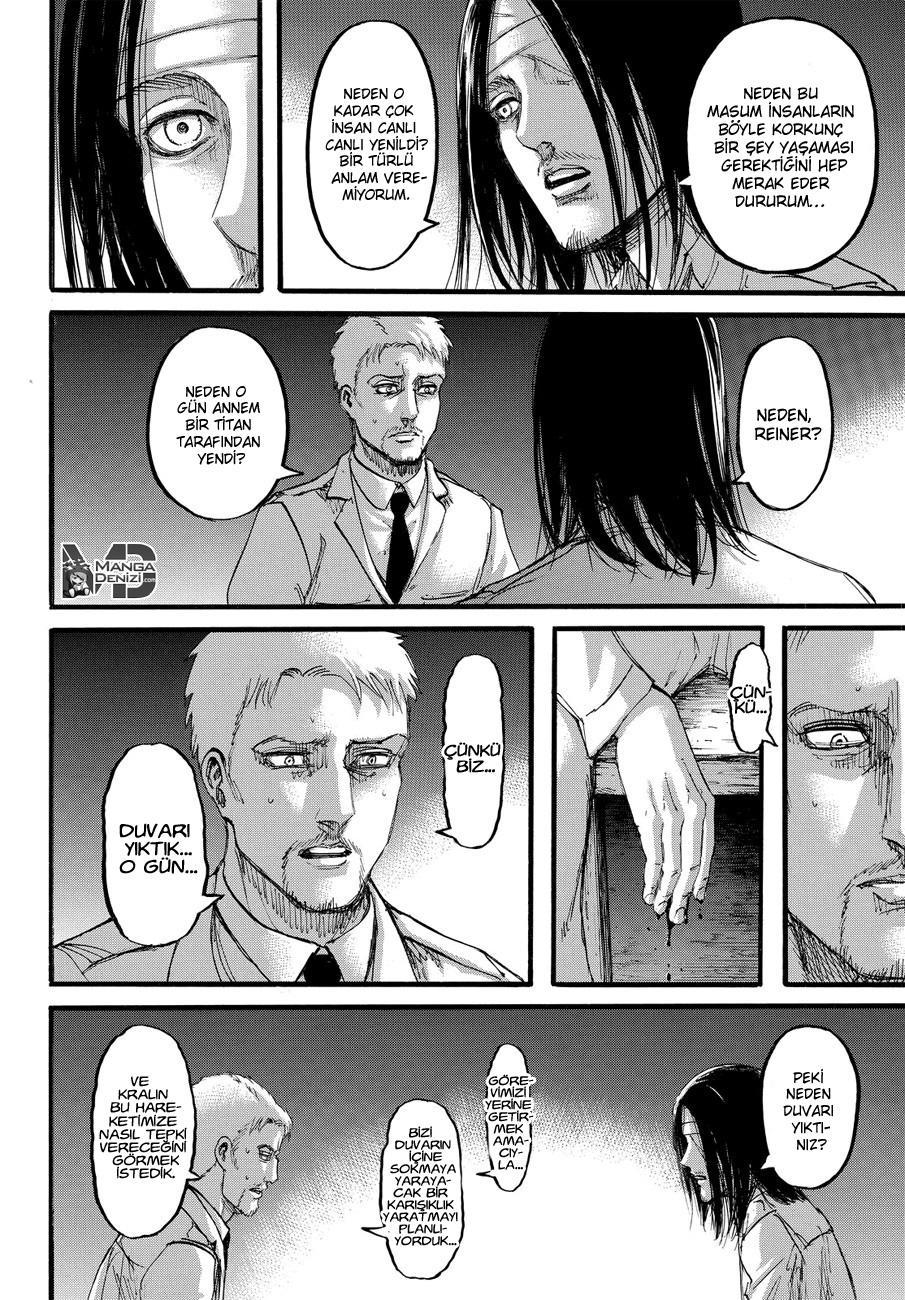 Attack on Titan mangasının 100 bölümünün 23. sayfasını okuyorsunuz.