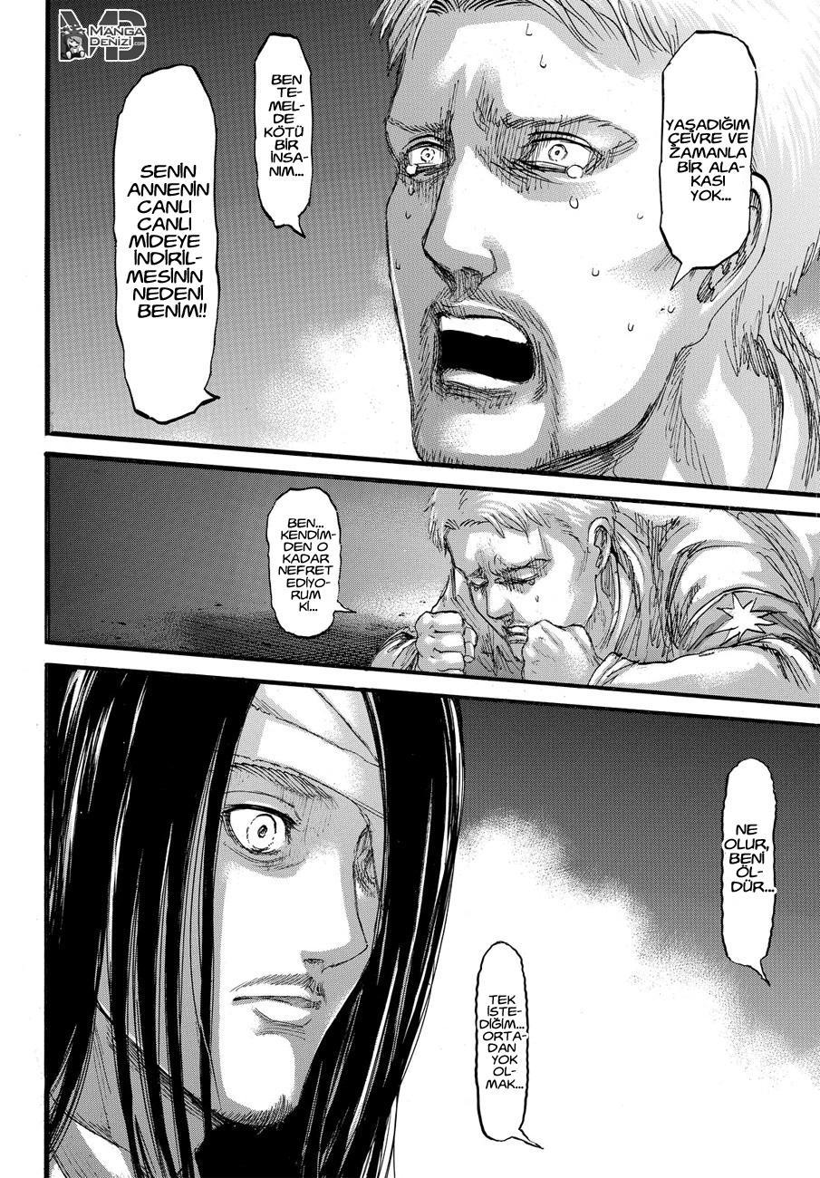 Attack on Titan mangasının 100 bölümünün 31. sayfasını okuyorsunuz.