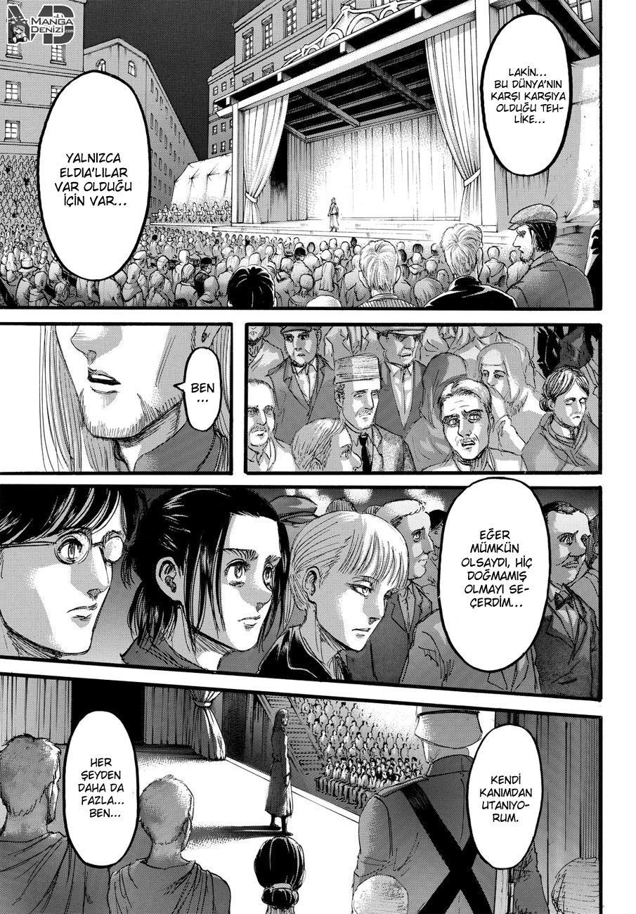 Attack on Titan mangasının 100 bölümünün 32. sayfasını okuyorsunuz.