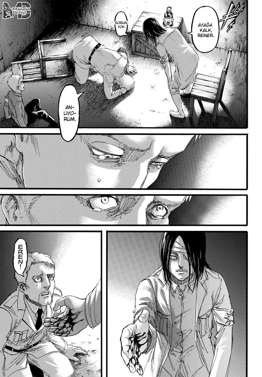 Attack on Titan mangasının 100 bölümünün 36. sayfasını okuyorsunuz.