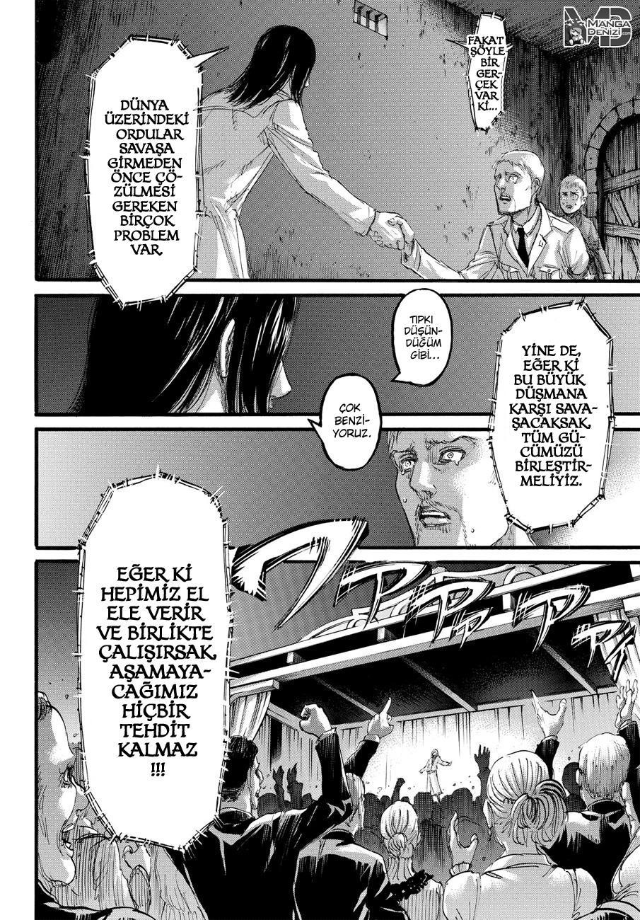 Attack on Titan mangasının 100 bölümünün 37. sayfasını okuyorsunuz.