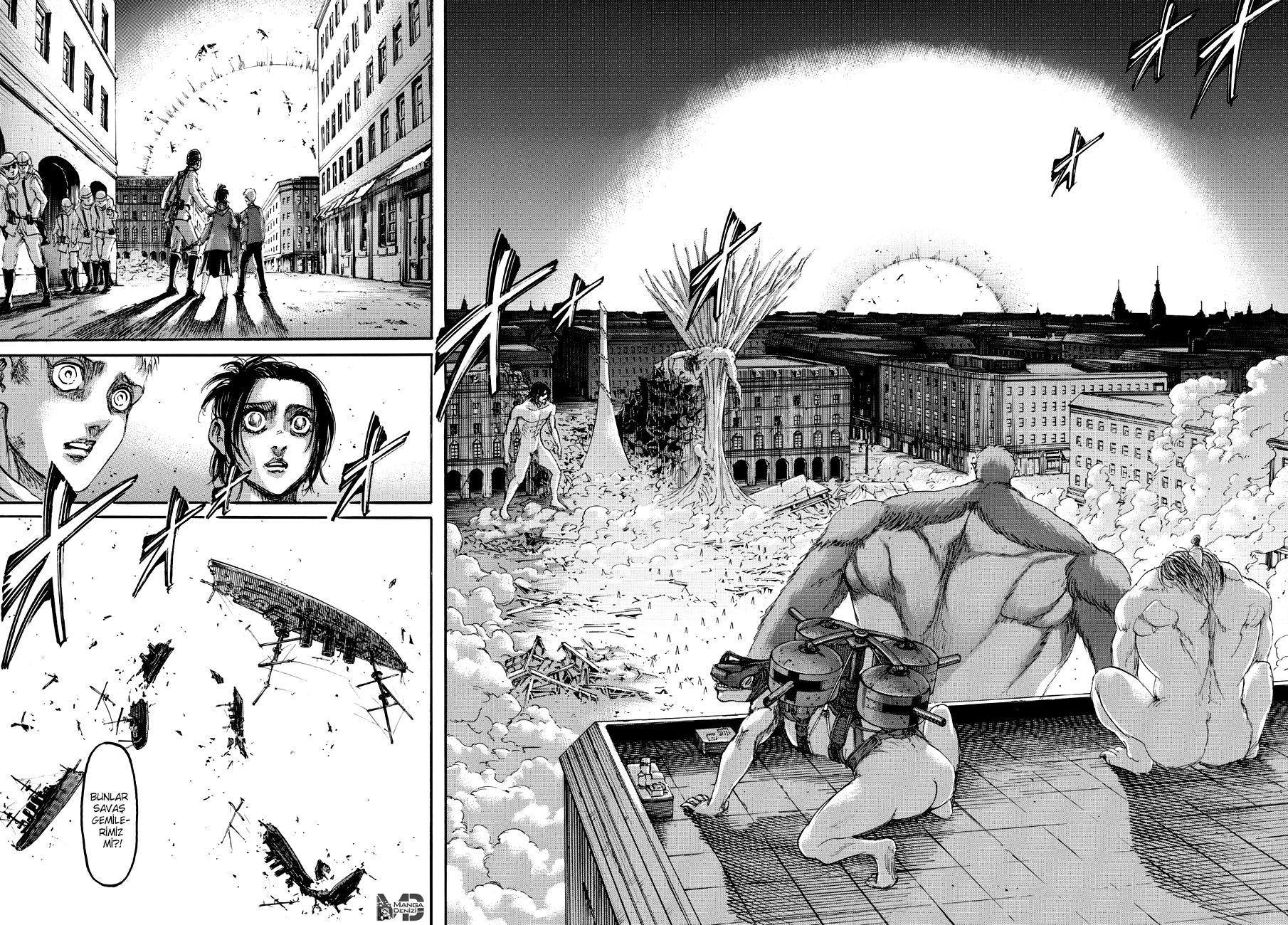 Attack on Titan mangasının 103 bölümünün 28. sayfasını okuyorsunuz.