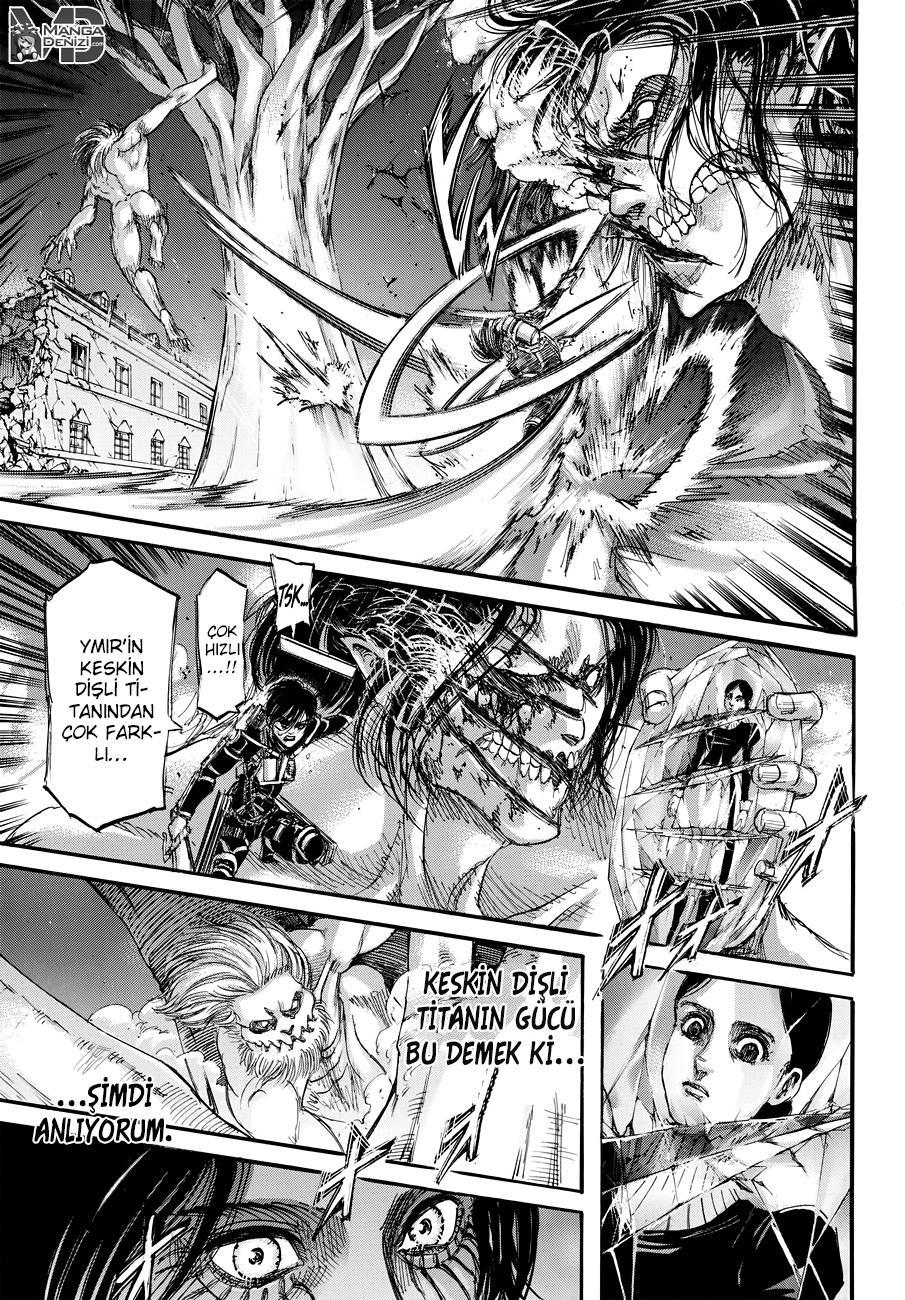 Attack on Titan mangasının 104 bölümünün 17. sayfasını okuyorsunuz.