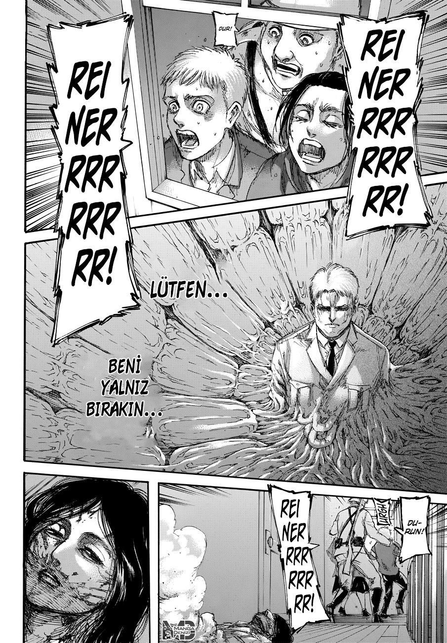 Attack on Titan mangasının 104 bölümünün 34. sayfasını okuyorsunuz.