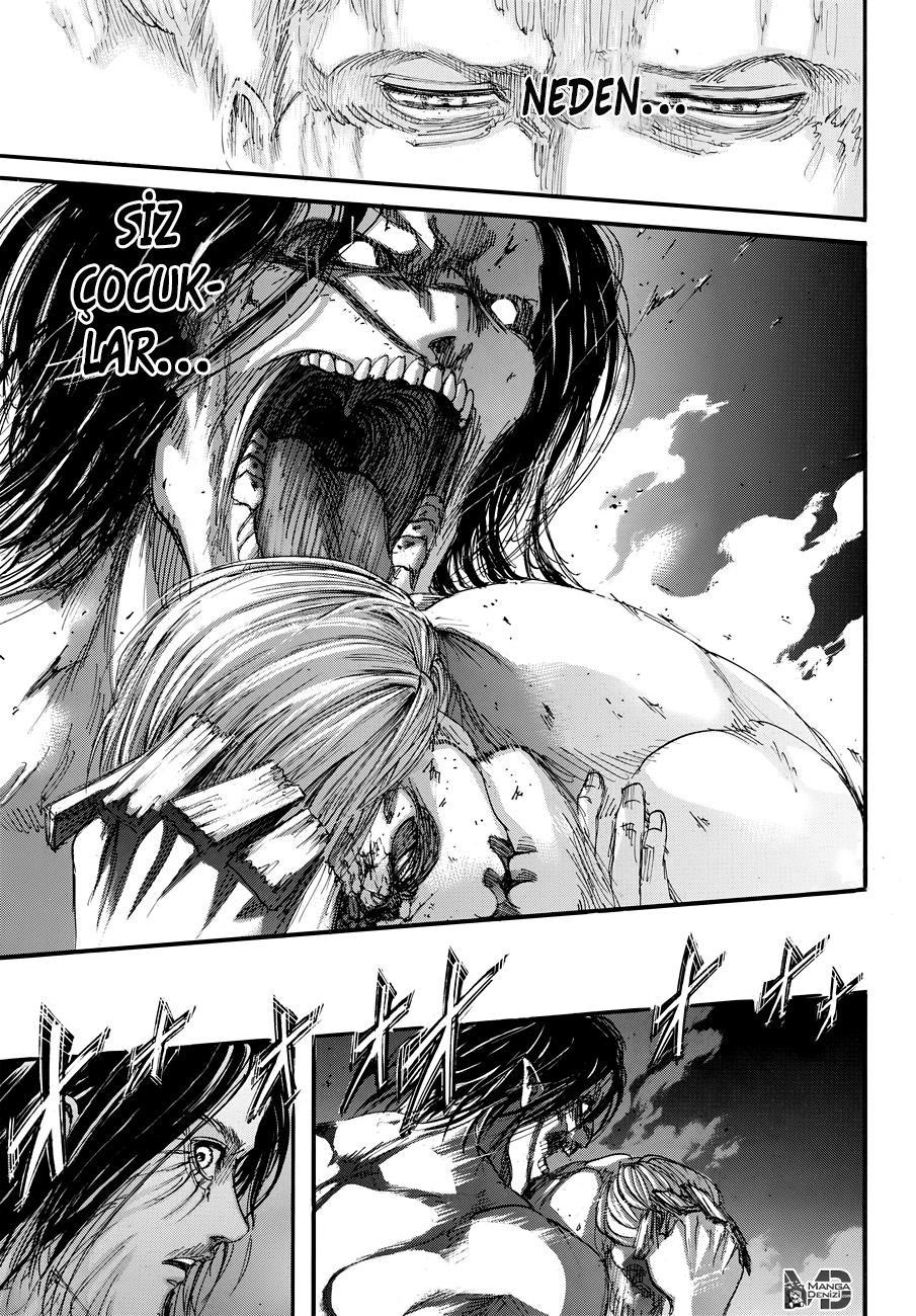 Attack on Titan mangasının 104 bölümünün 35. sayfasını okuyorsunuz.