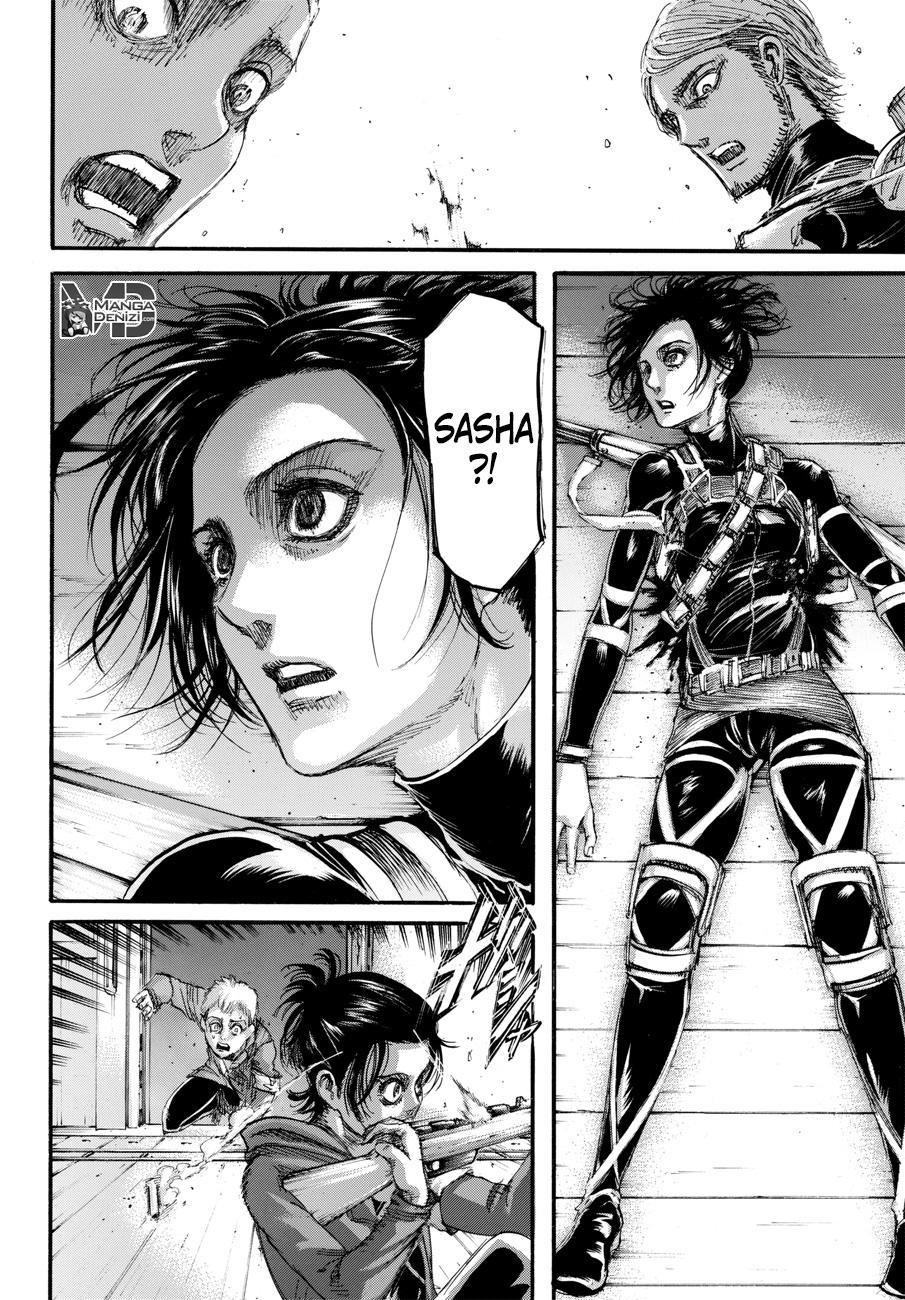 Attack on Titan mangasının 105 bölümünün 27. sayfasını okuyorsunuz.