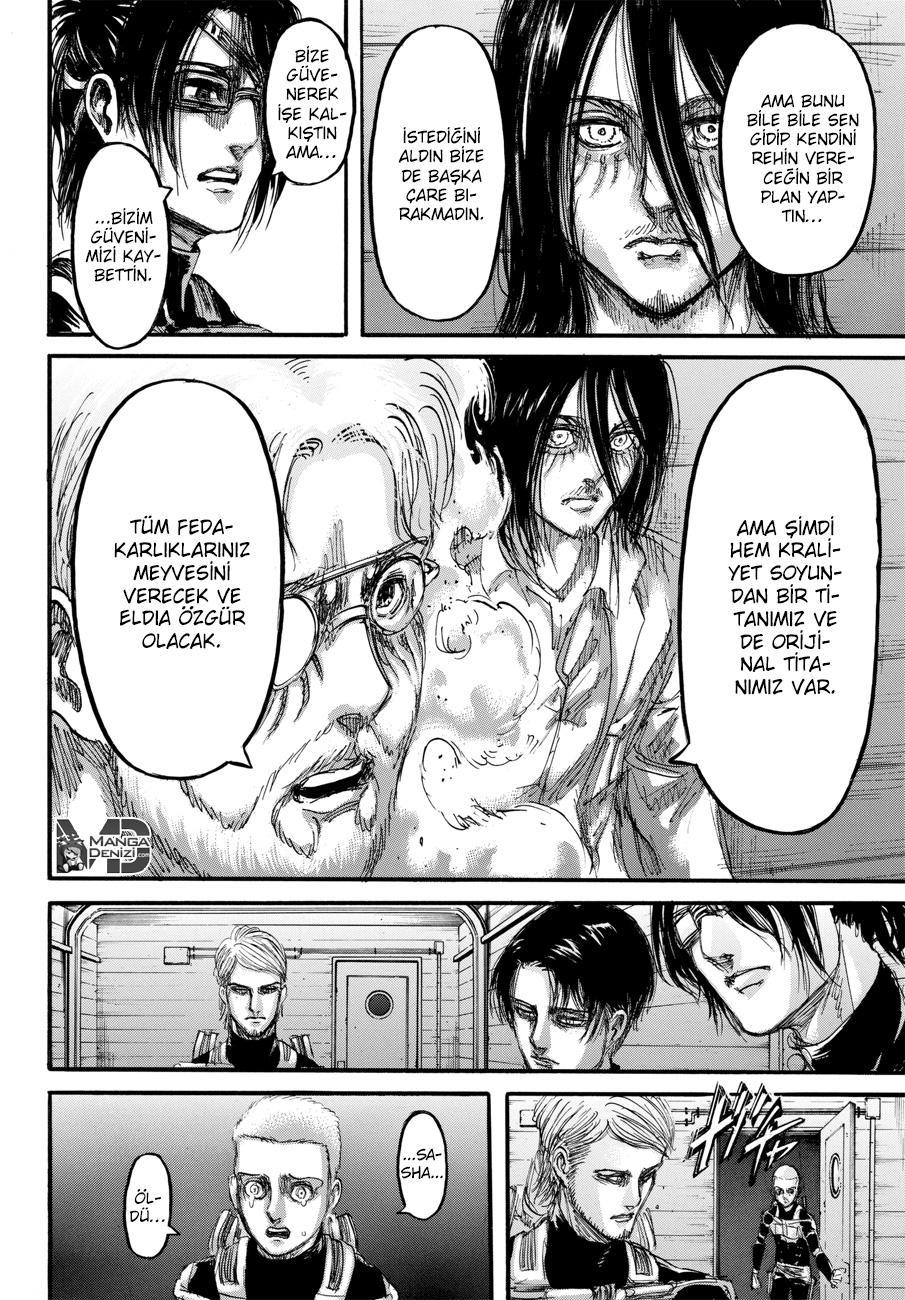 Attack on Titan mangasının 105 bölümünün 43. sayfasını okuyorsunuz.