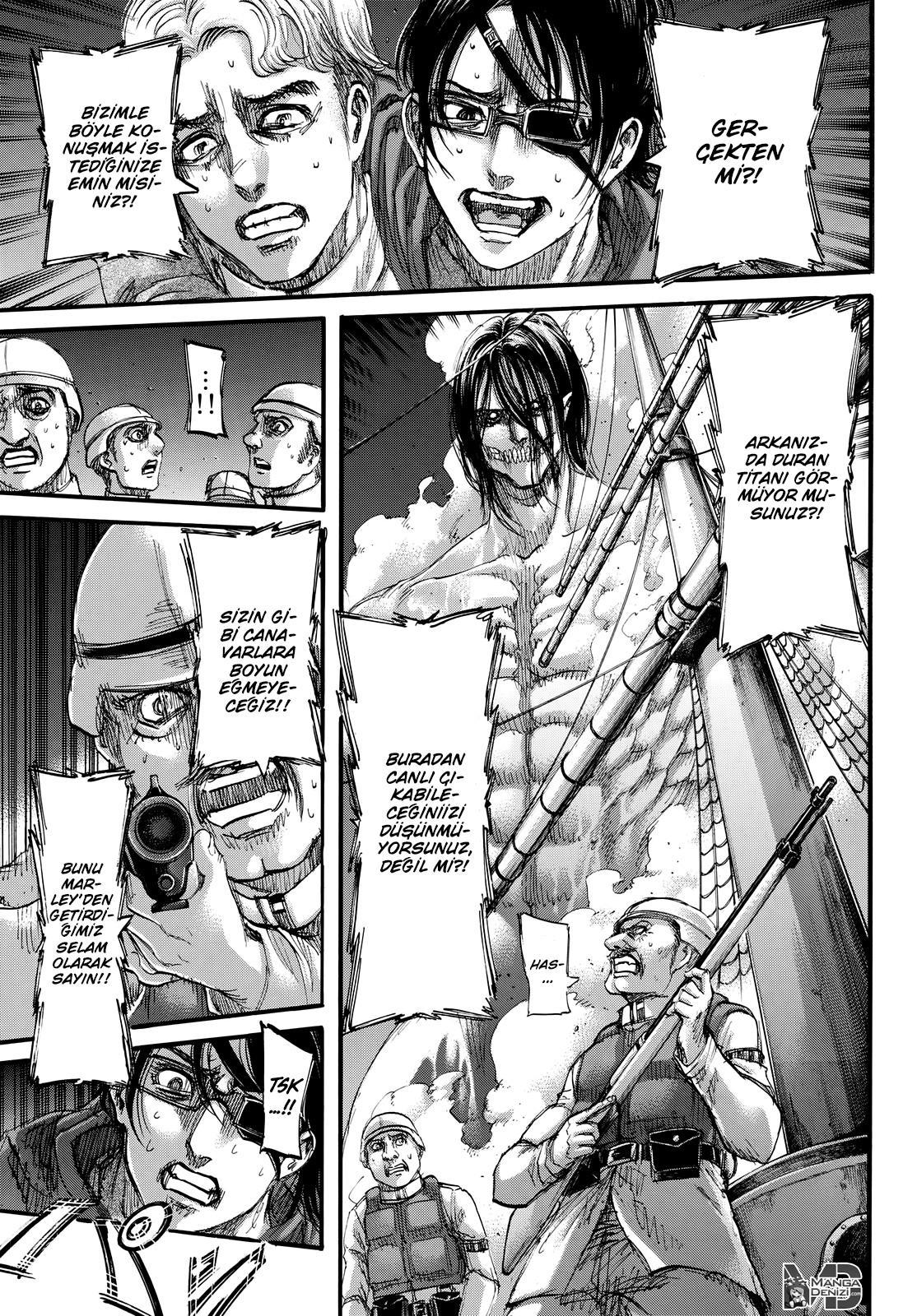 Attack on Titan mangasının 106 bölümünün 8. sayfasını okuyorsunuz.