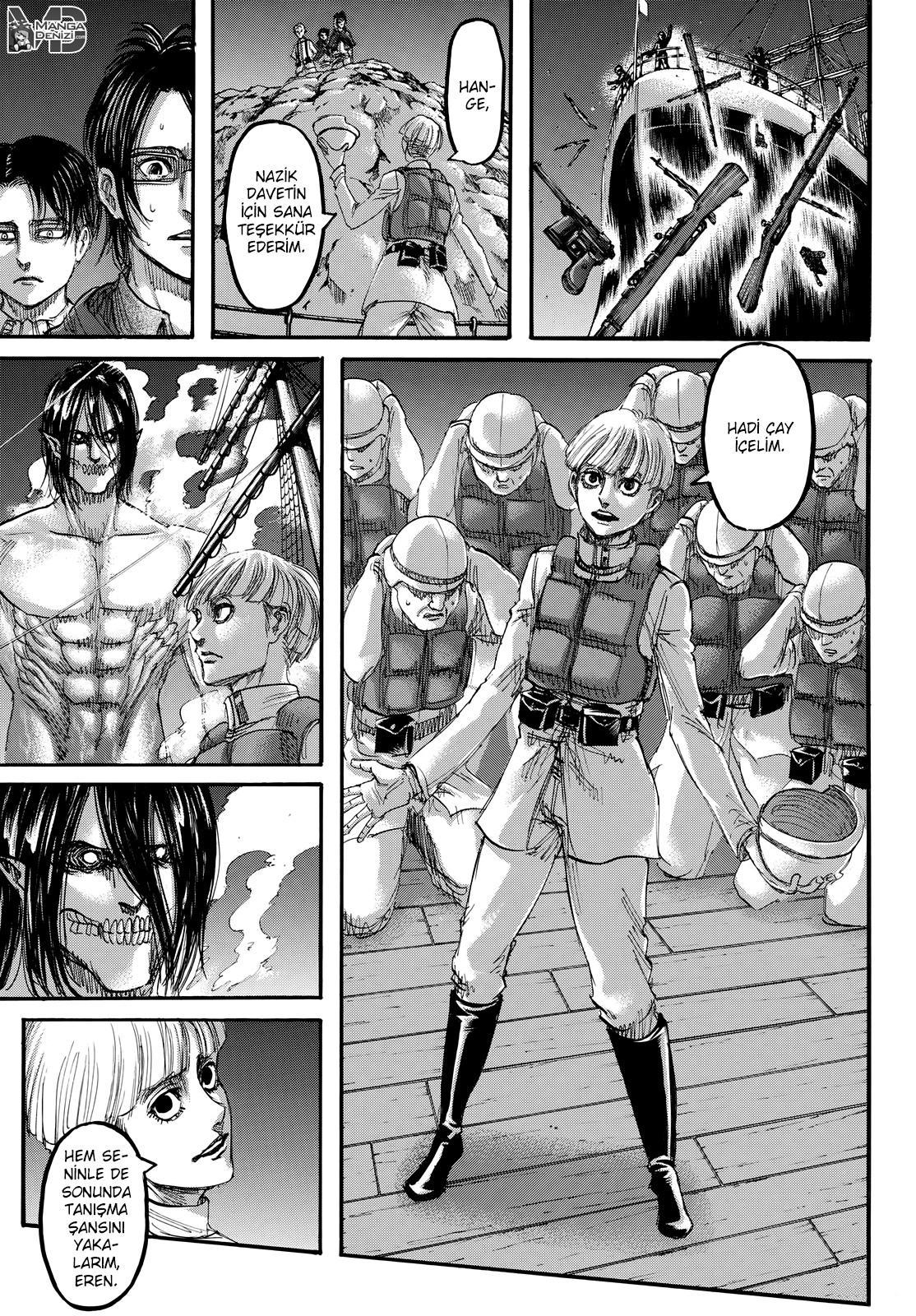 Attack on Titan mangasının 106 bölümünün 10. sayfasını okuyorsunuz.