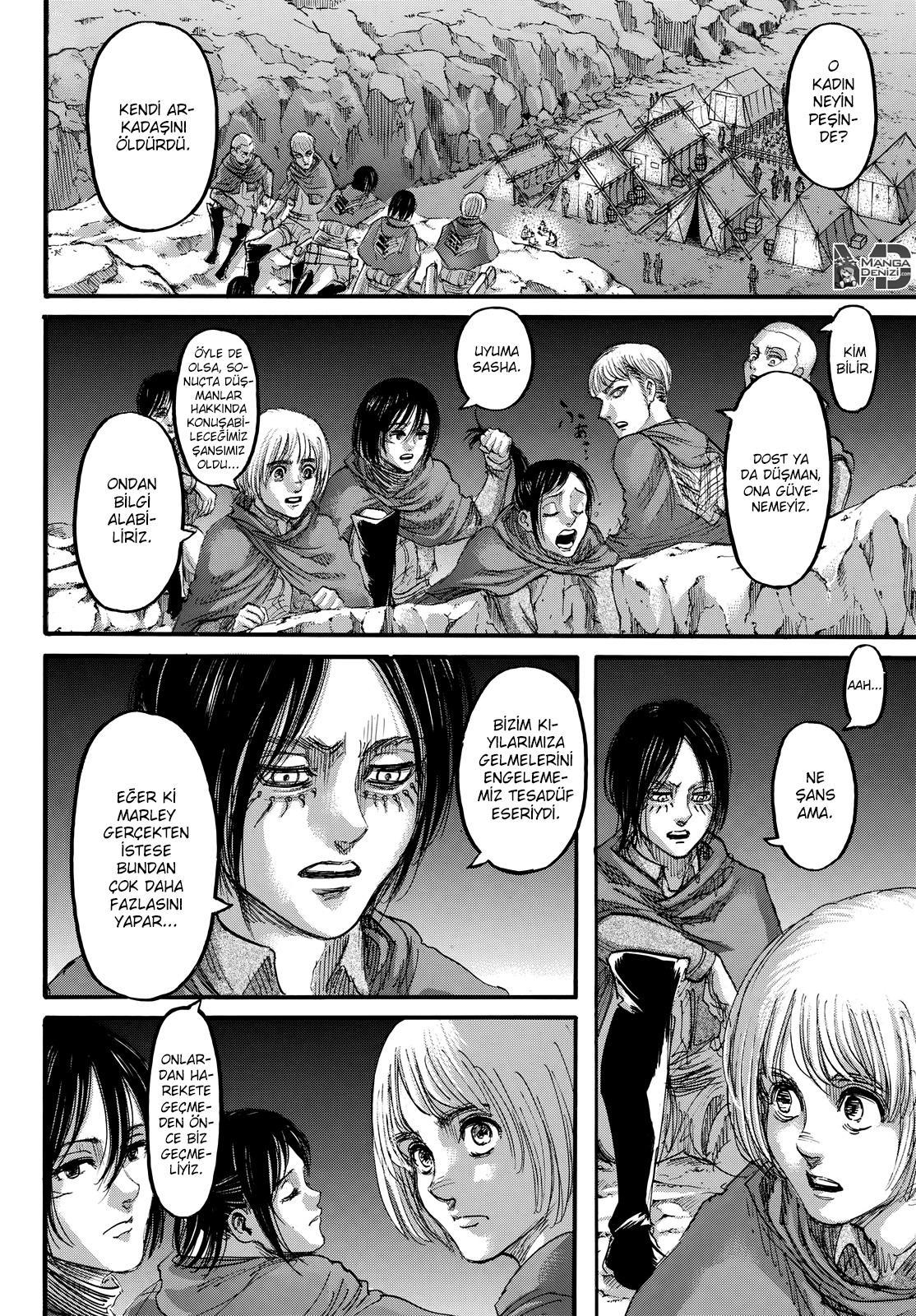 Attack on Titan mangasının 106 bölümünün 11. sayfasını okuyorsunuz.