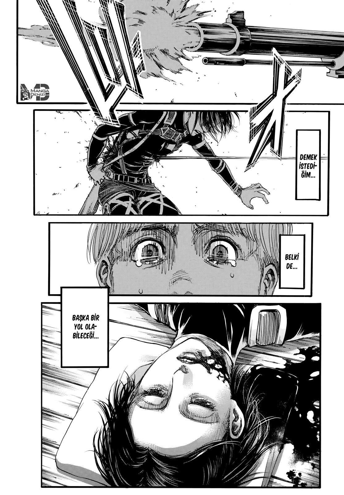 Attack on Titan mangasının 106 bölümünün 39. sayfasını okuyorsunuz.