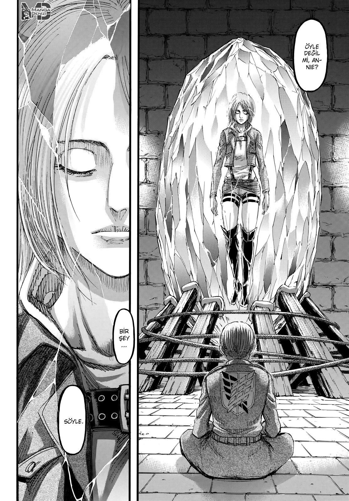 Attack on Titan mangasının 106 bölümünün 43. sayfasını okuyorsunuz.