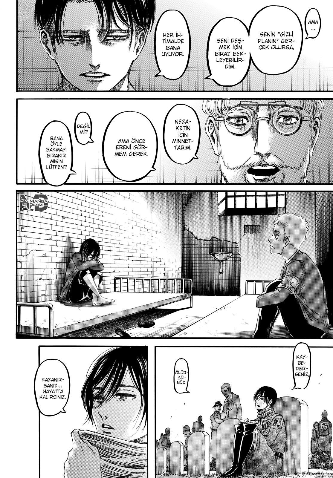 Attack on Titan mangasının 106 bölümünün 45. sayfasını okuyorsunuz.