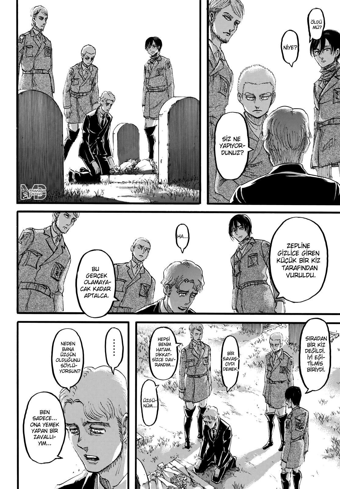Attack on Titan mangasının 107 bölümünün 33. sayfasını okuyorsunuz.