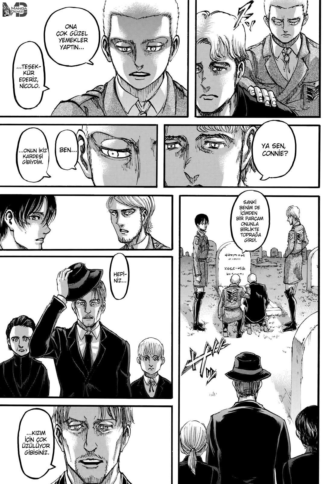 Attack on Titan mangasının 107 bölümünün 34. sayfasını okuyorsunuz.