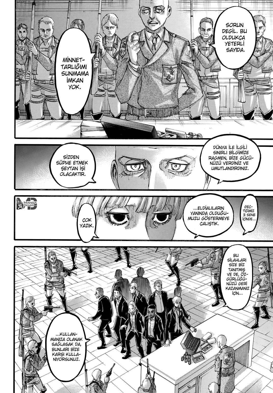 Attack on Titan mangasının 107 bölümünün 37. sayfasını okuyorsunuz.