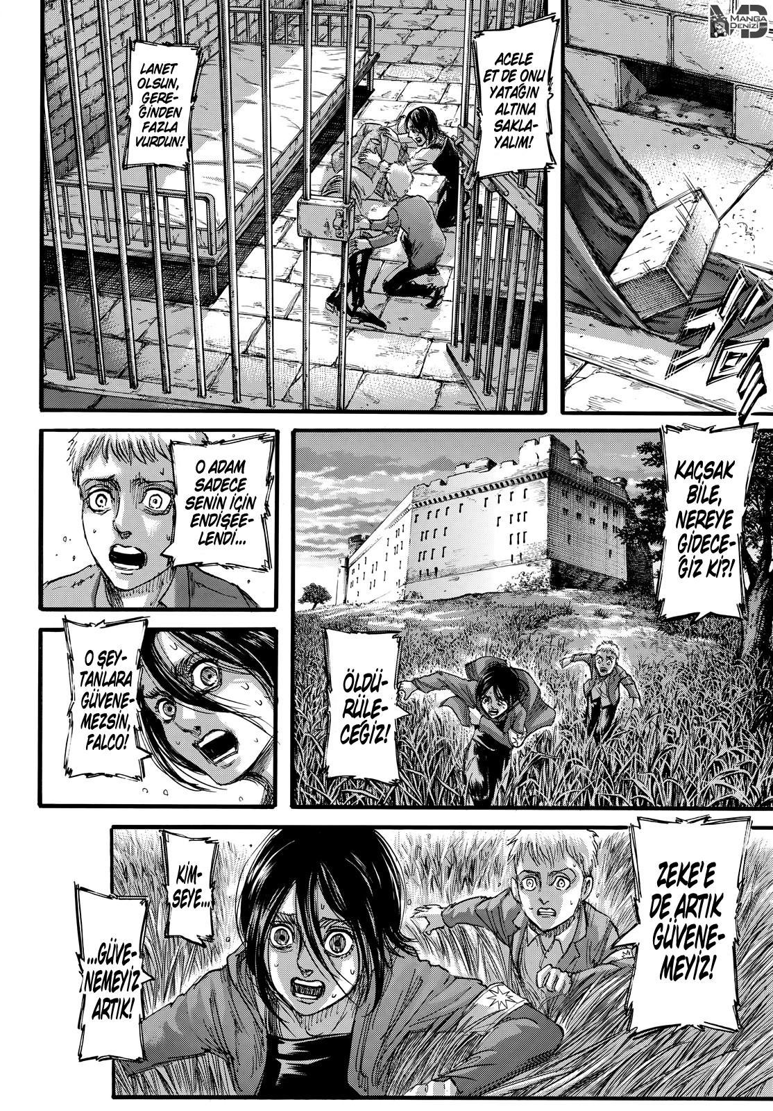 Attack on Titan mangasının 107 bölümünün 43. sayfasını okuyorsunuz.